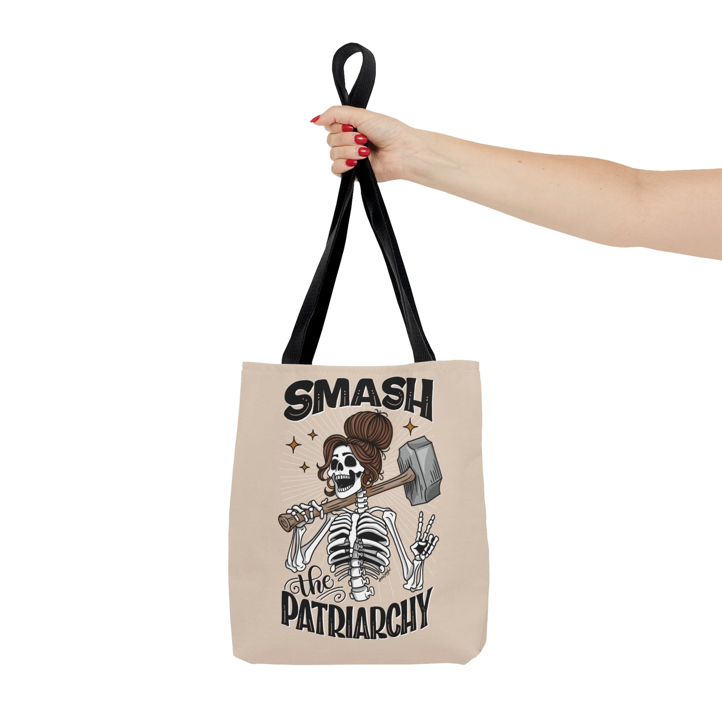 Smash the Patriarchy - Feminist - Woman's Empowerment Tote Bag Tan