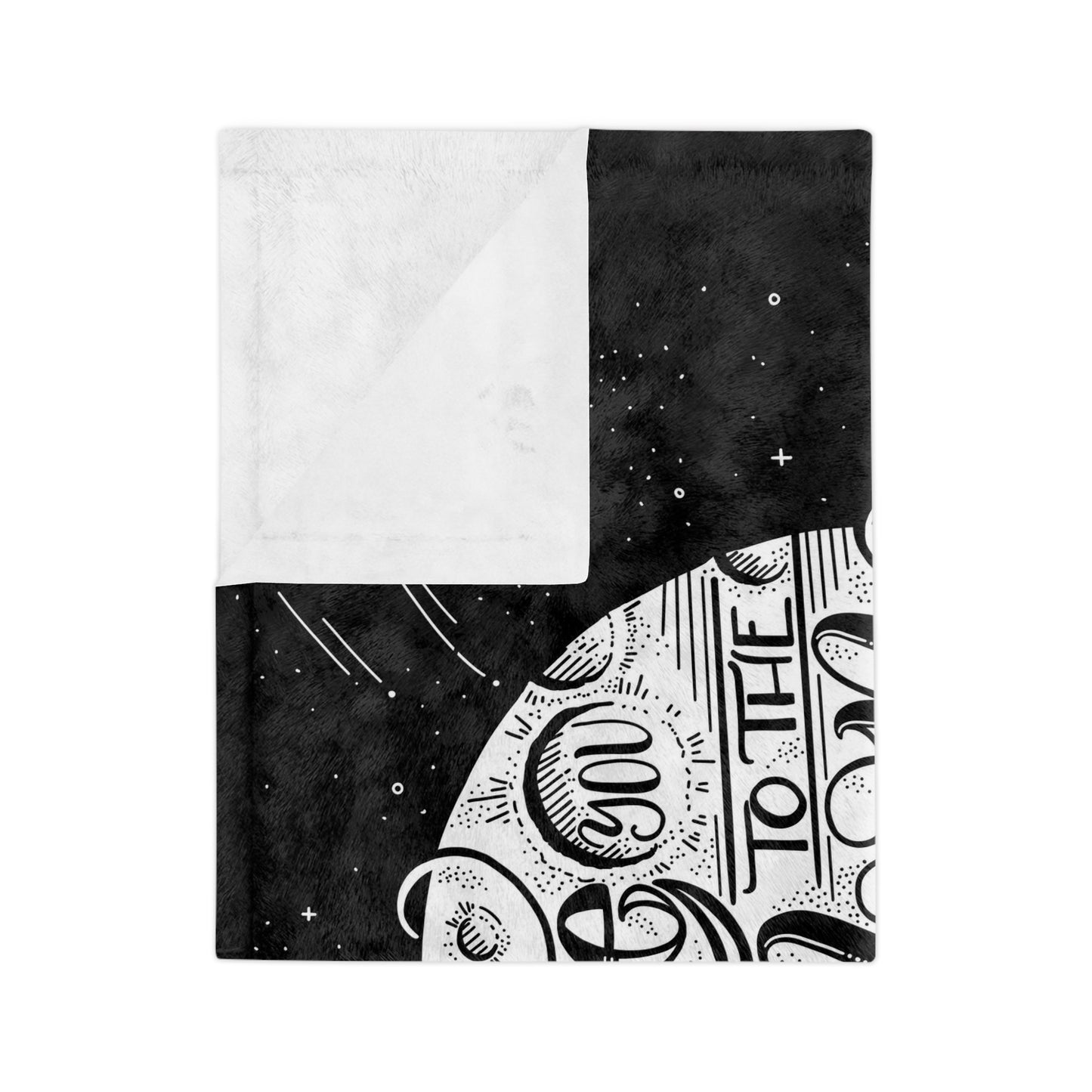 I love you to the moon and back - Velveteen Blanket - howjoyfulshop