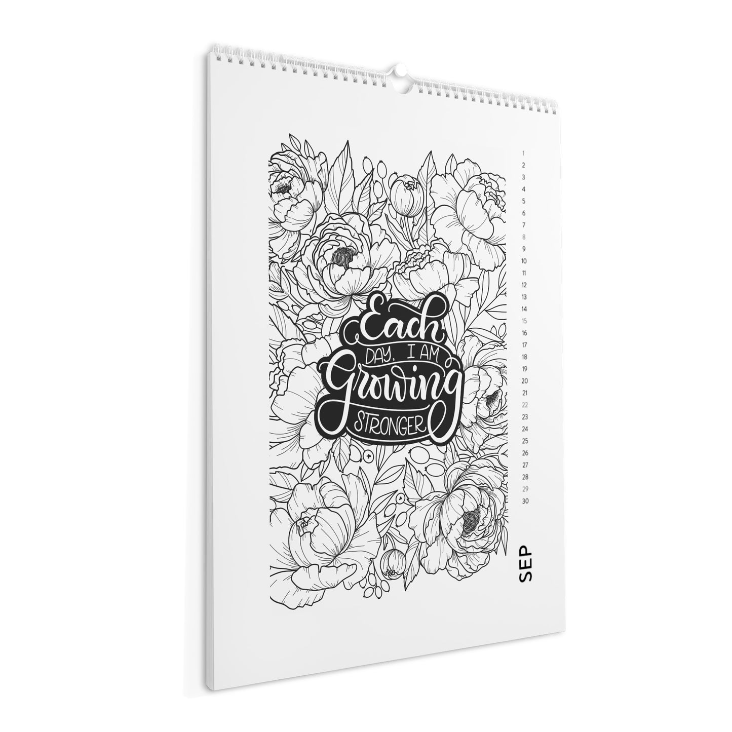 The Lovely Affirmations & Flowers Wall Calendar (2024) - howjoyfulshop