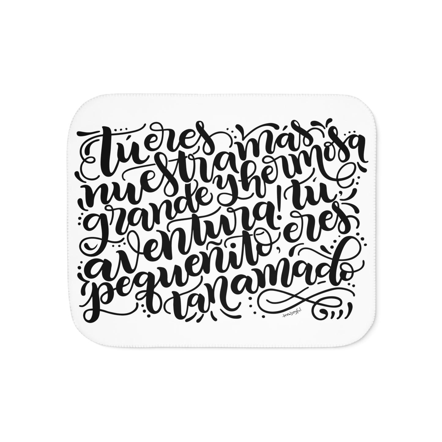 Tu eres nuestra mas hermosa aventura - Sherpa Blanket - howjoyfulshop