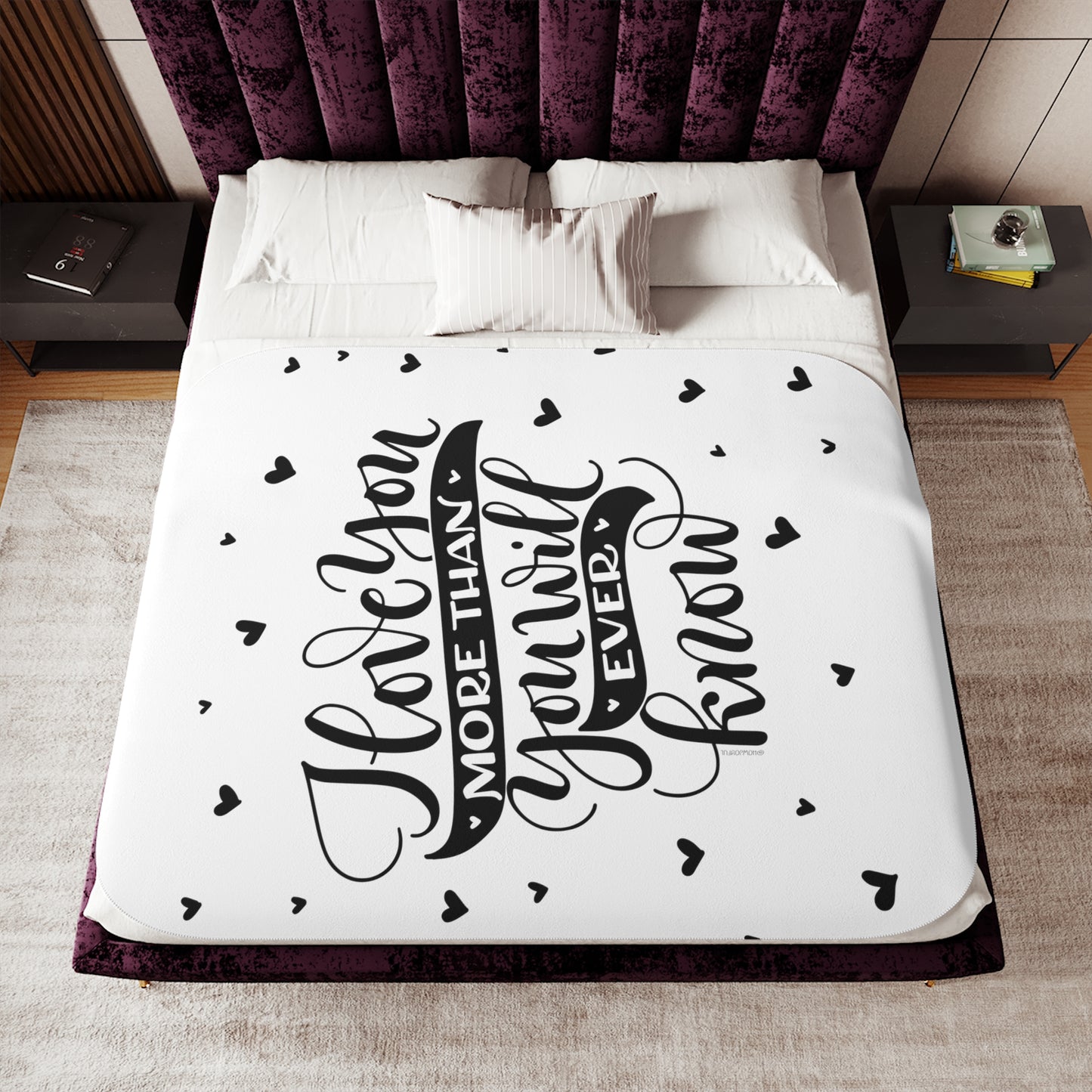 I love you more than you will ever know - Sherpa Blanket - howjoyfulshop