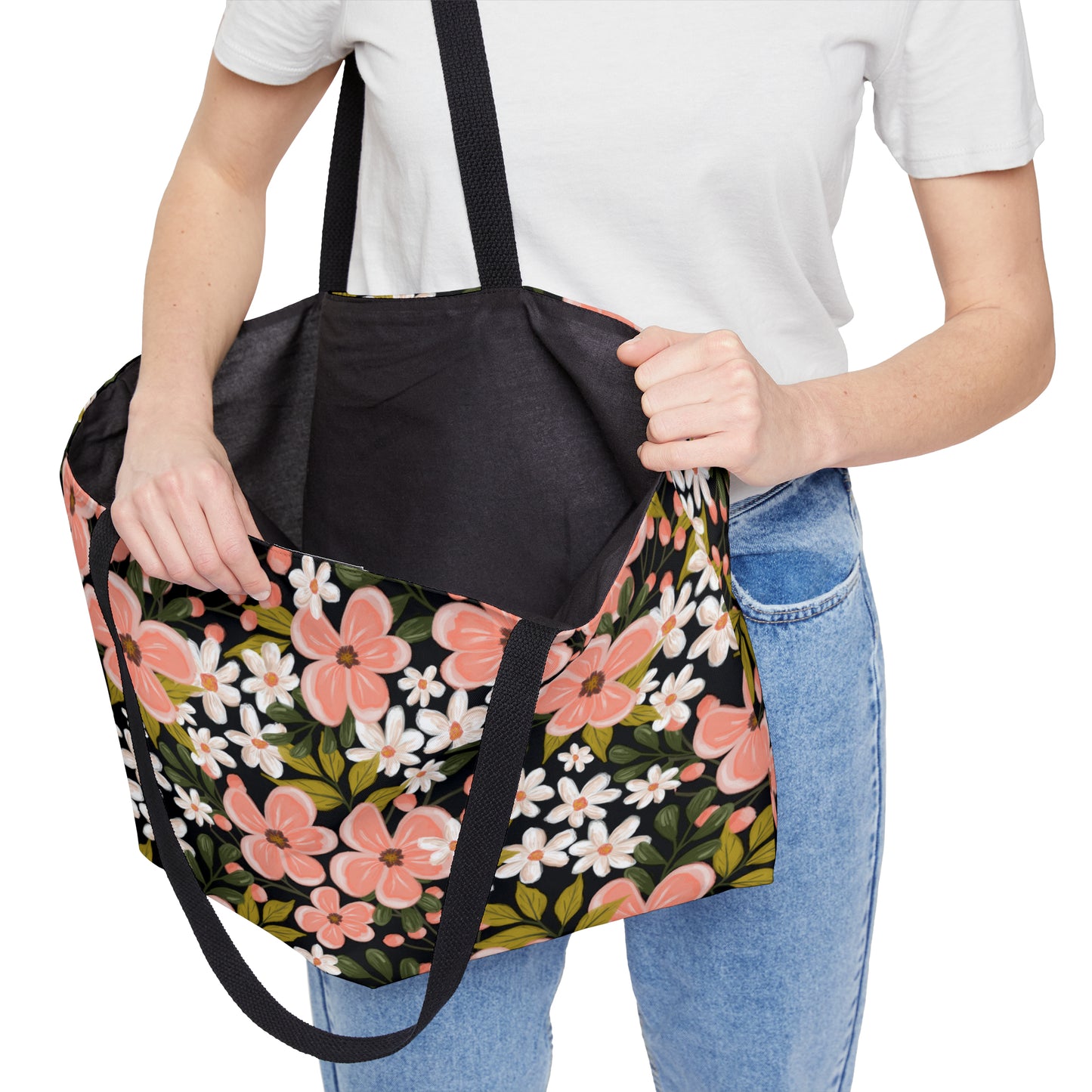 Pink Wildflower - Weekender Tote Bag - howjoyfulshop