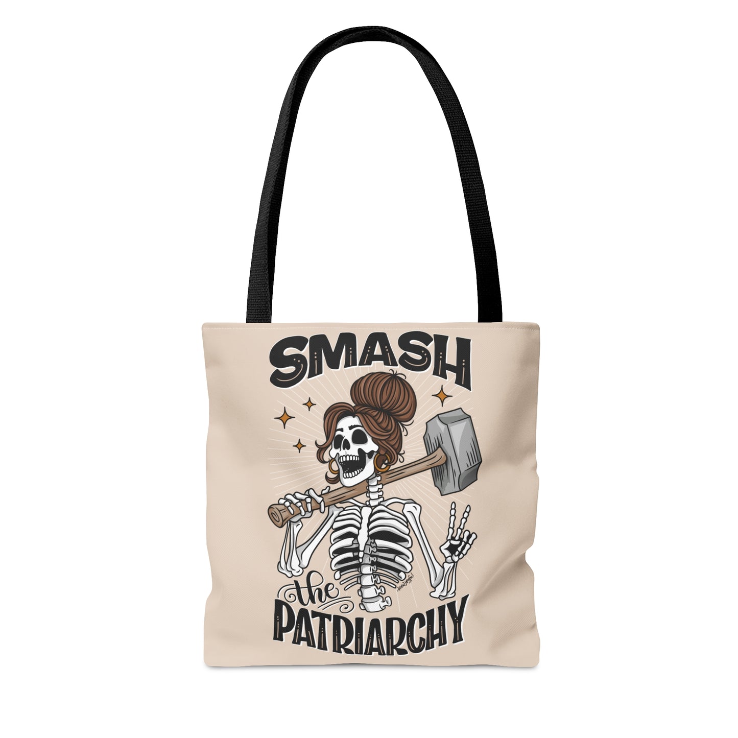 Smash the Patriarchy - Feminist - Woman's Empowerment Tote Bag Tan