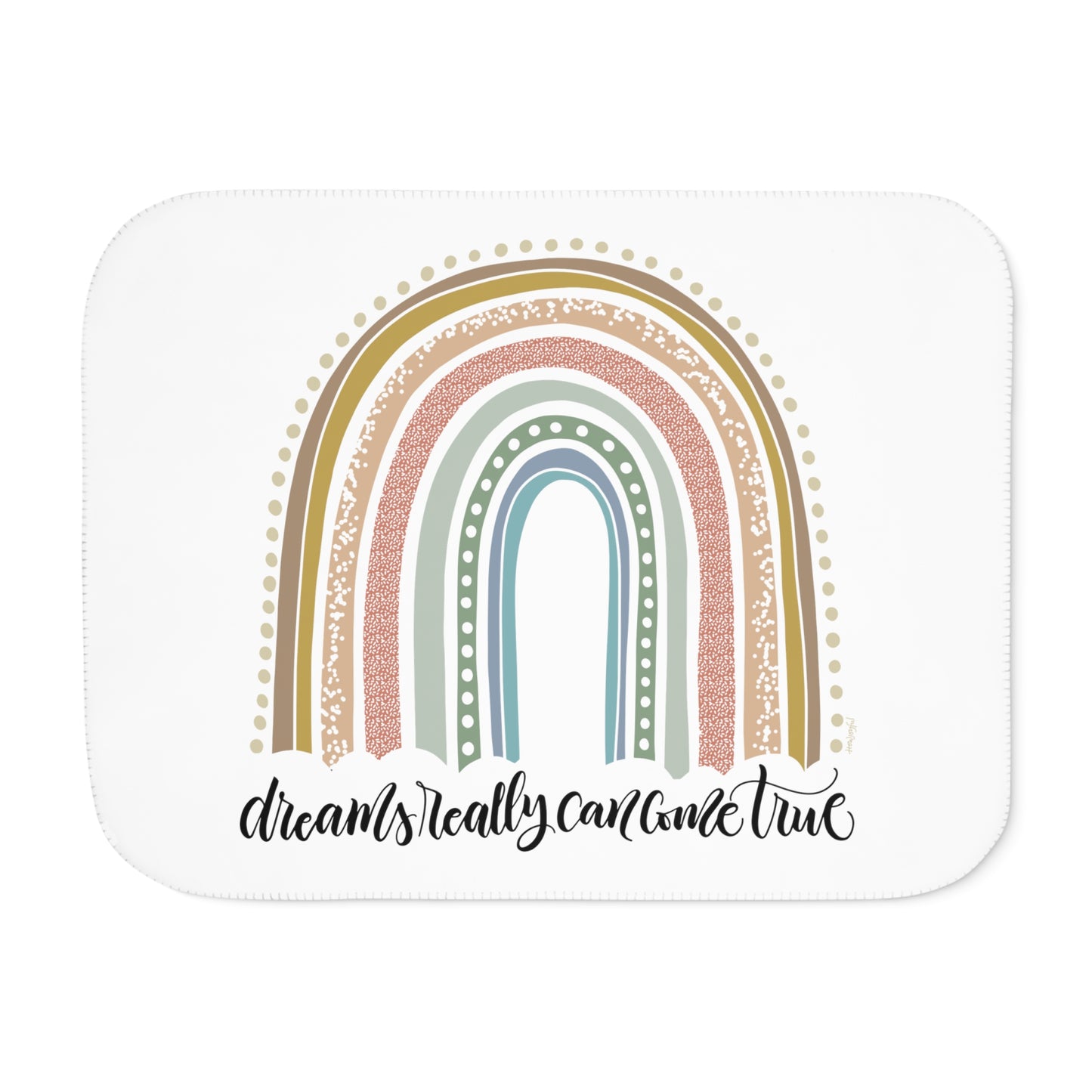 Dreams come true - Rainbow - Sherpa Blanket - howjoyfulshop