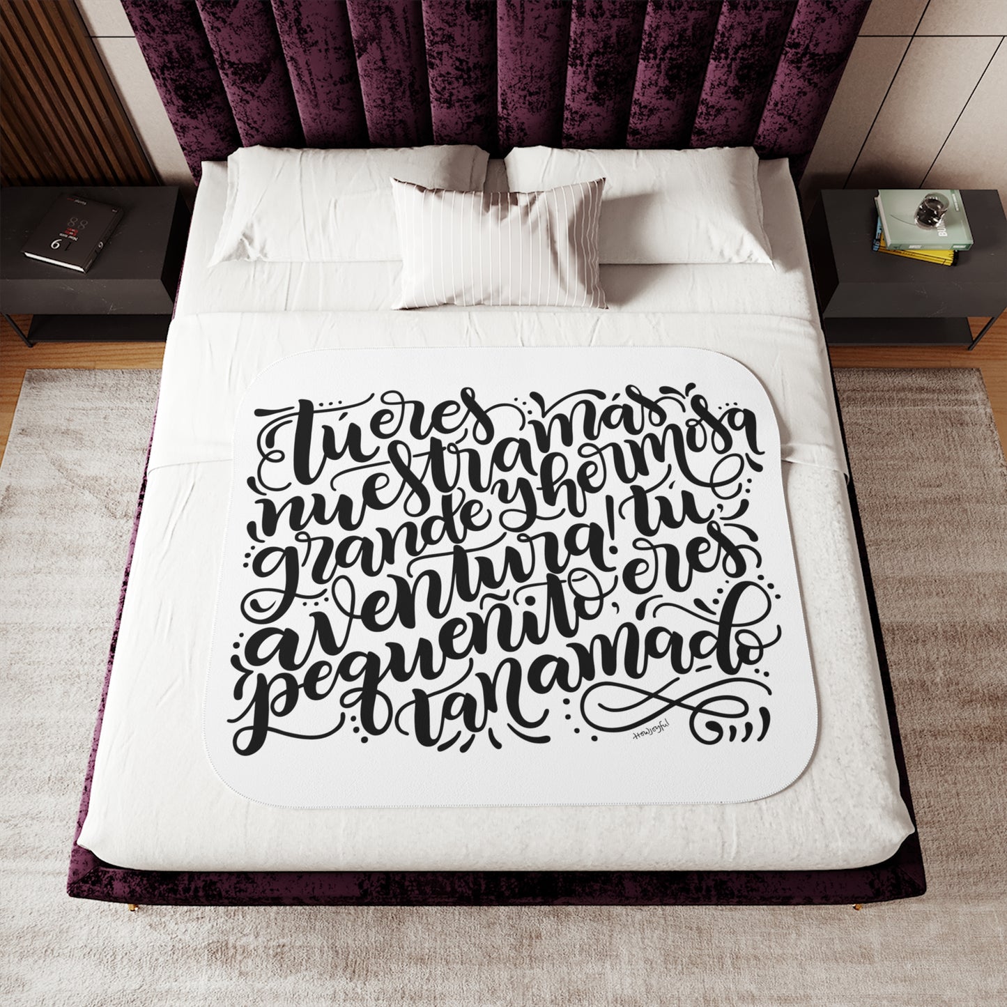 Tu eres nuestra mas hermosa aventura - Sherpa Blanket - howjoyfulshop