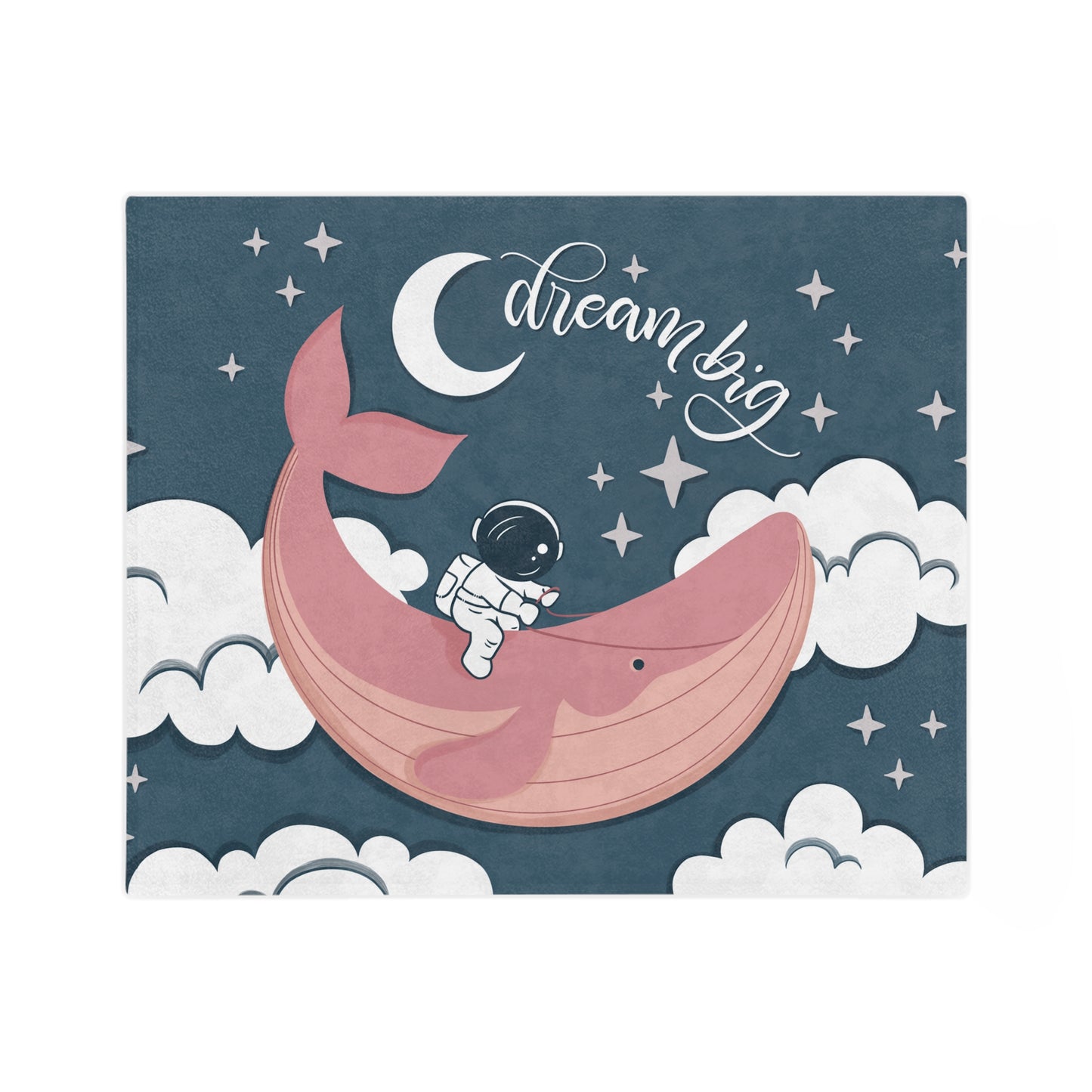 Dream big Pink - Velveteen Blanket - HowJoyful Shop
