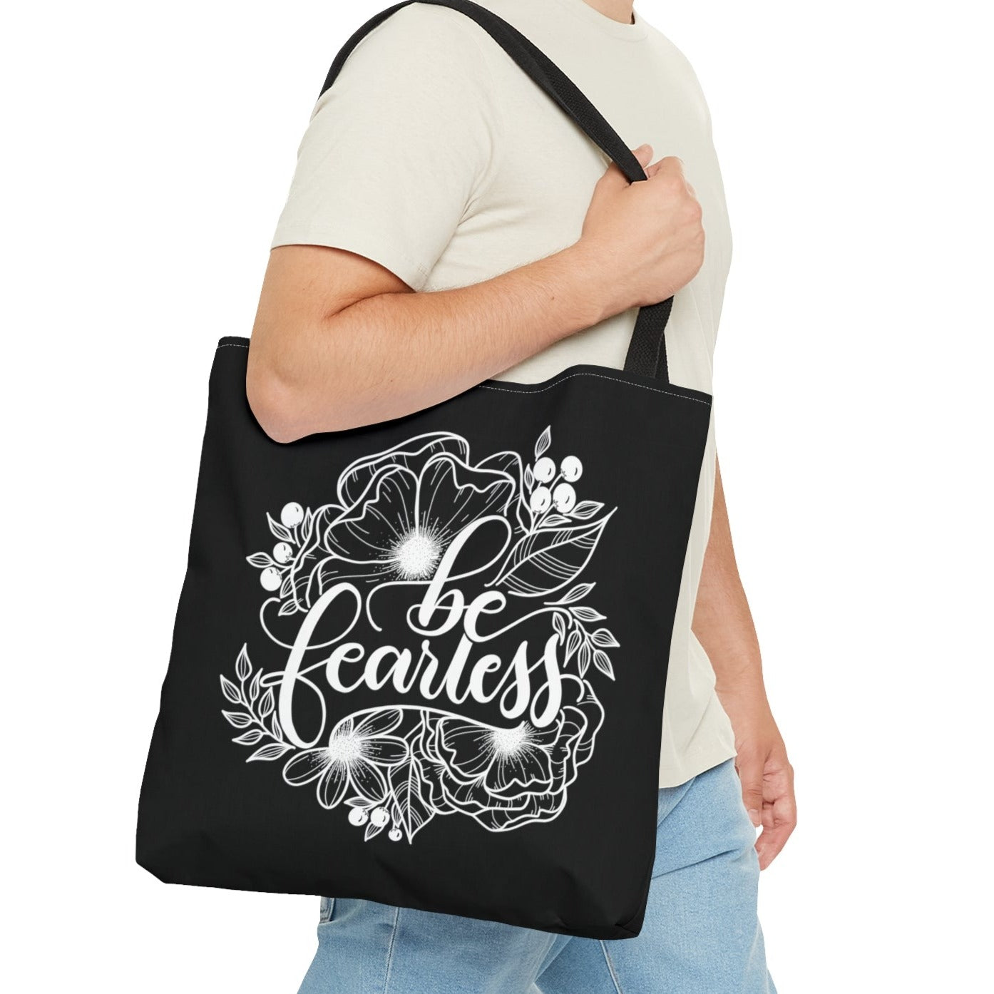 Be fearless - Affirmation Tote Bag - howjoyfulshop