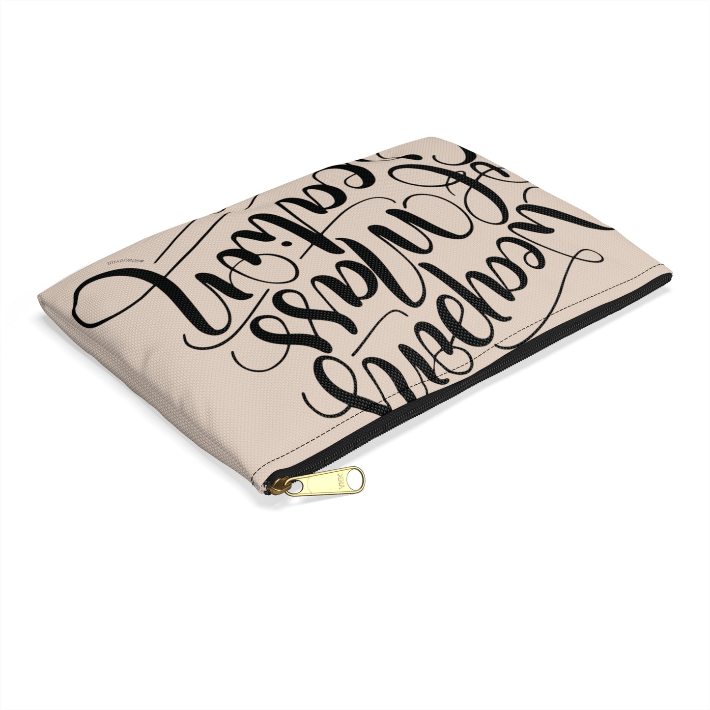 Weapons of mass creation - Tan Zipped Pouch - howjoyfulshop