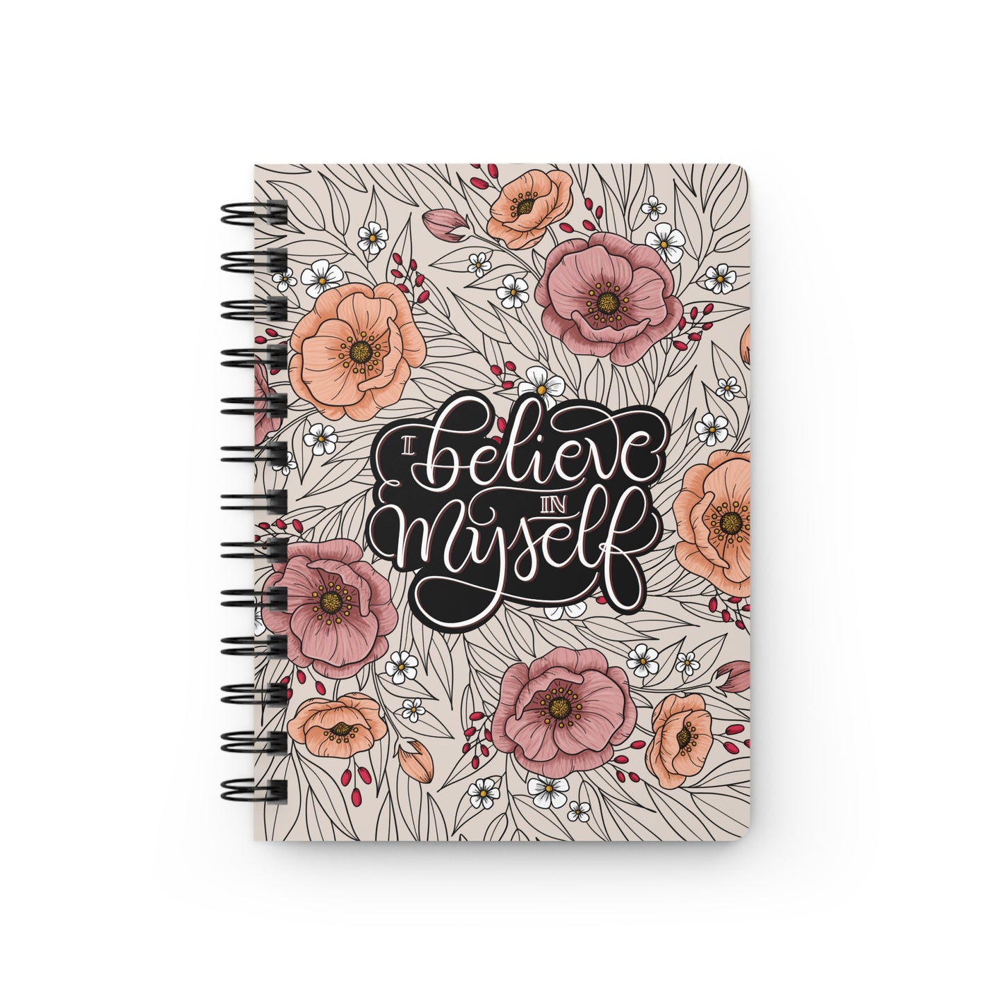 I believe in myself - Spiral Bound Affirmation Journal - howjoyfulshop