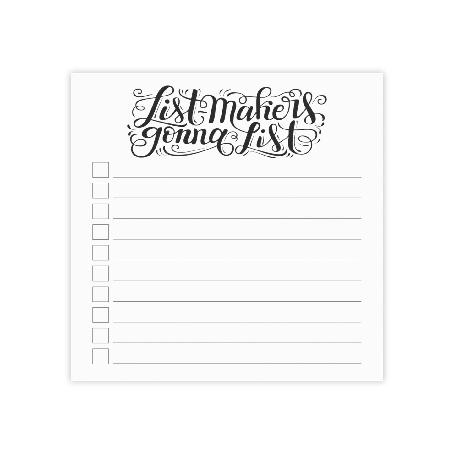 List-makers Gonna List - Post-it® Note Pad - howjoyfulshop