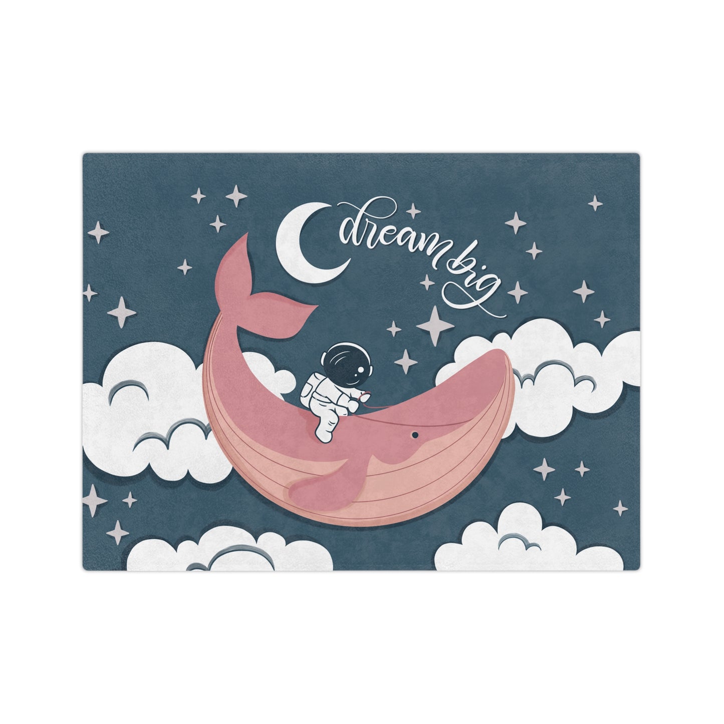 Dream big Pink - Velveteen Blanket - HowJoyful Shop