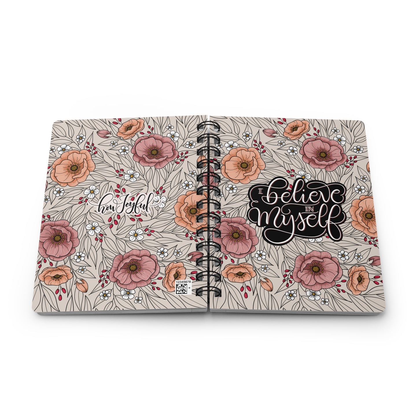 I believe in myself - Spiral Bound Affirmation Journal - howjoyfulshop