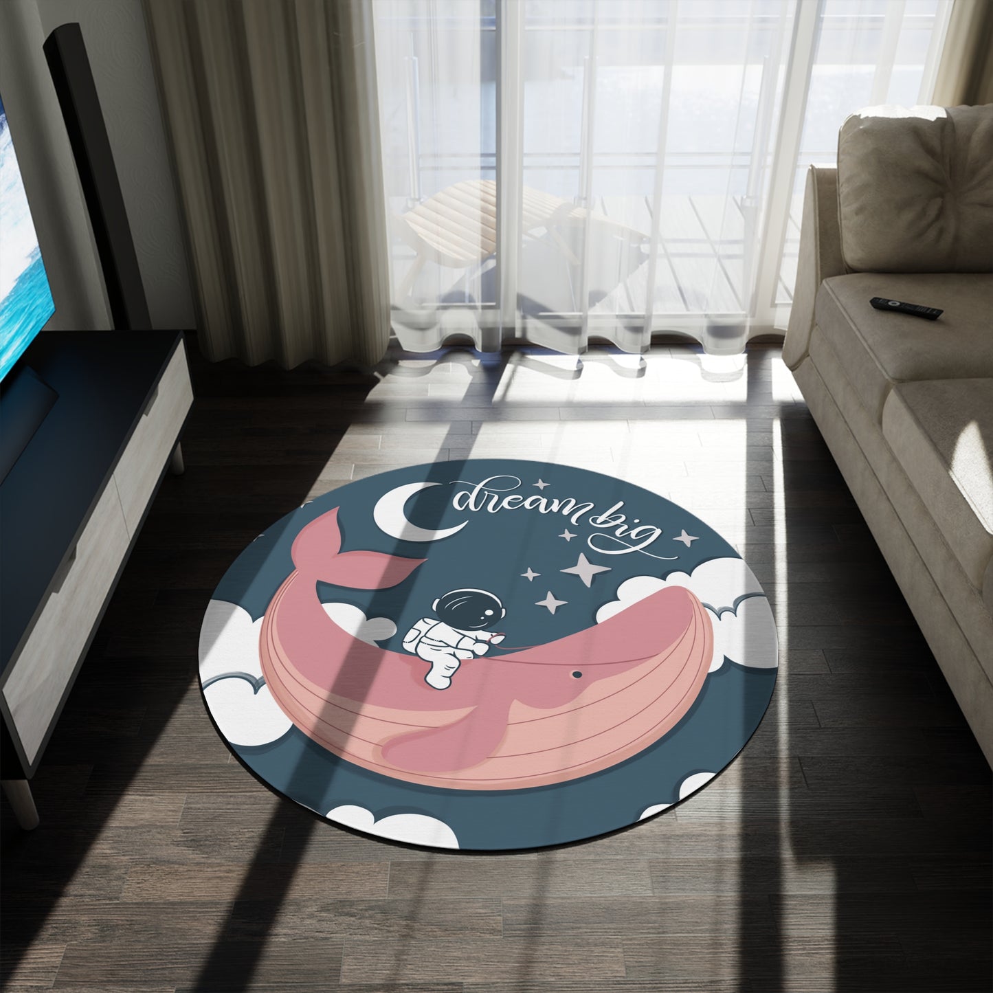 Dream Big Pink Area Rug - HowJoyful Shop