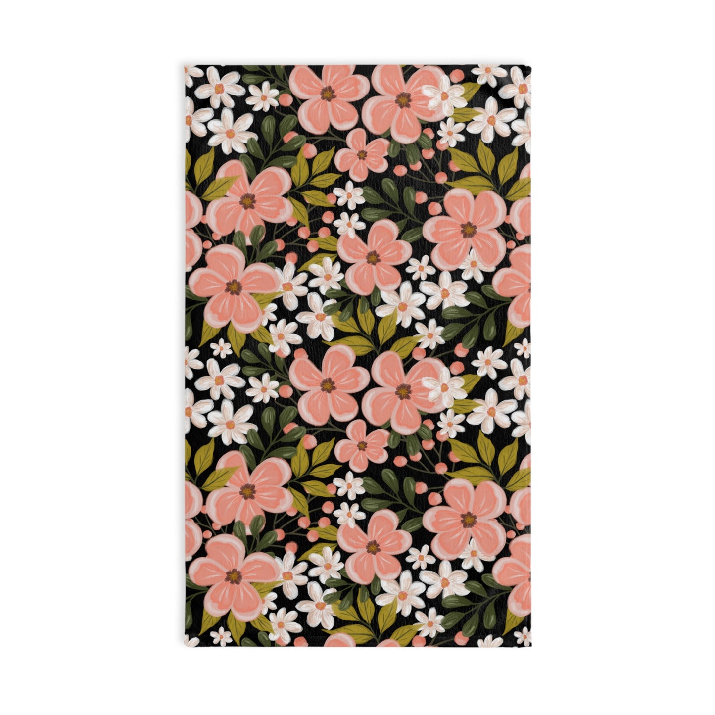 Pink Wildflower - Kitchen Towel - howjoyfulshop