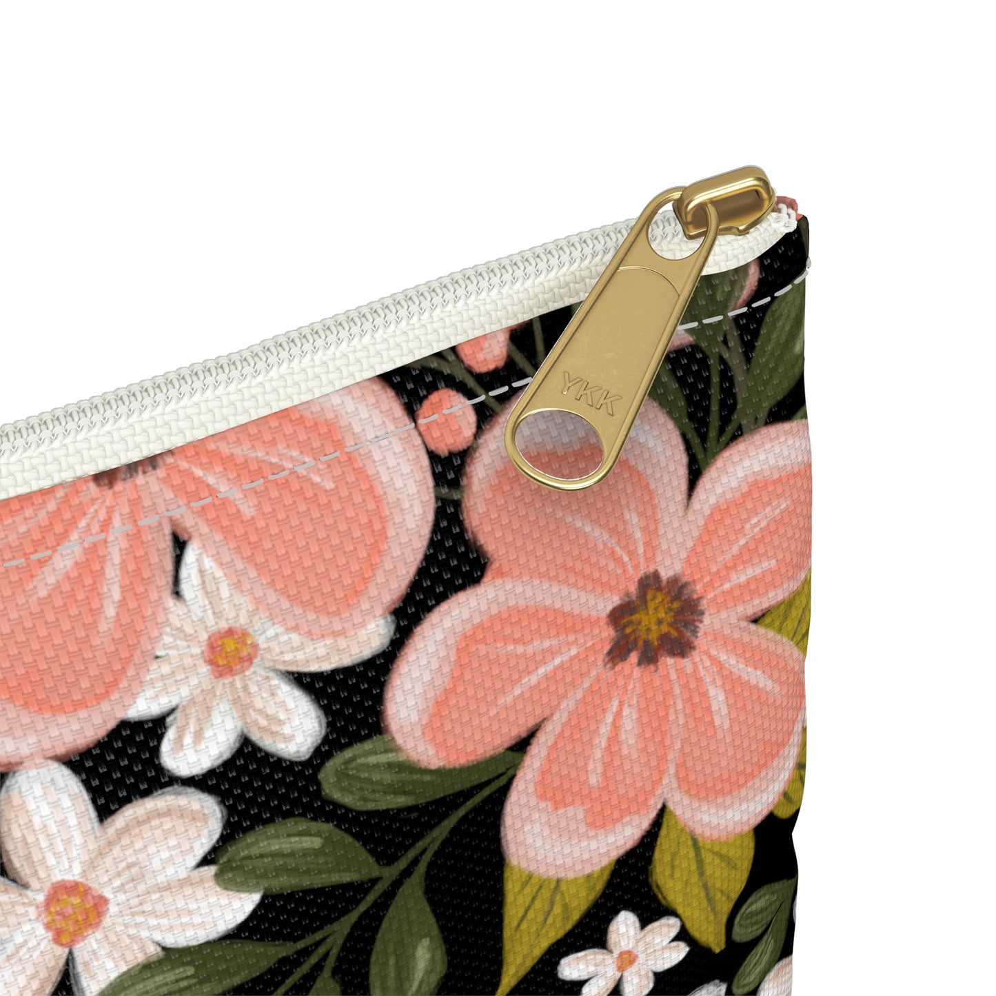 Pink Wildflower - Zipped Pouch - howjoyfulshop