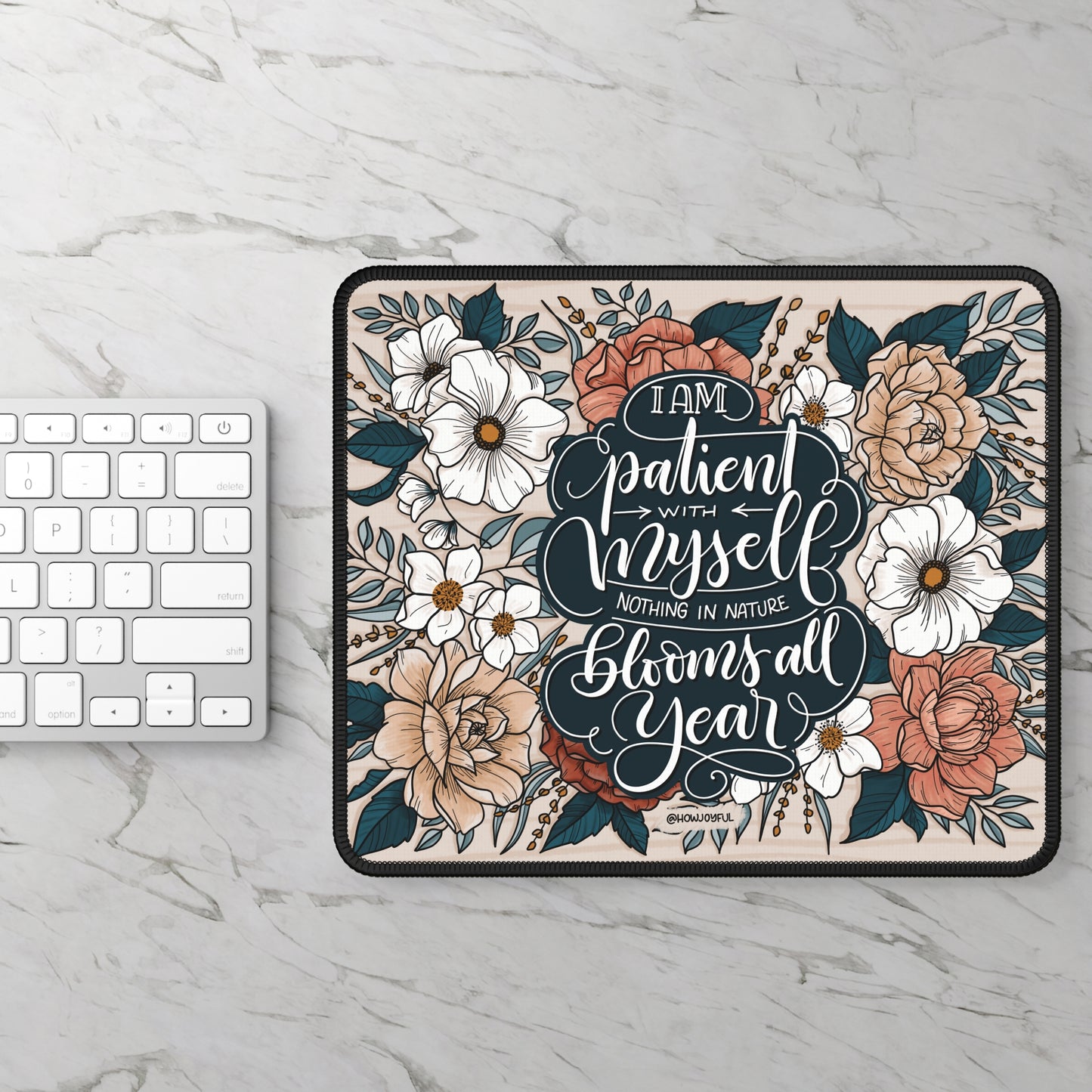 Mousepad - I am patient with myself - Affirmation - howjoyfulshop