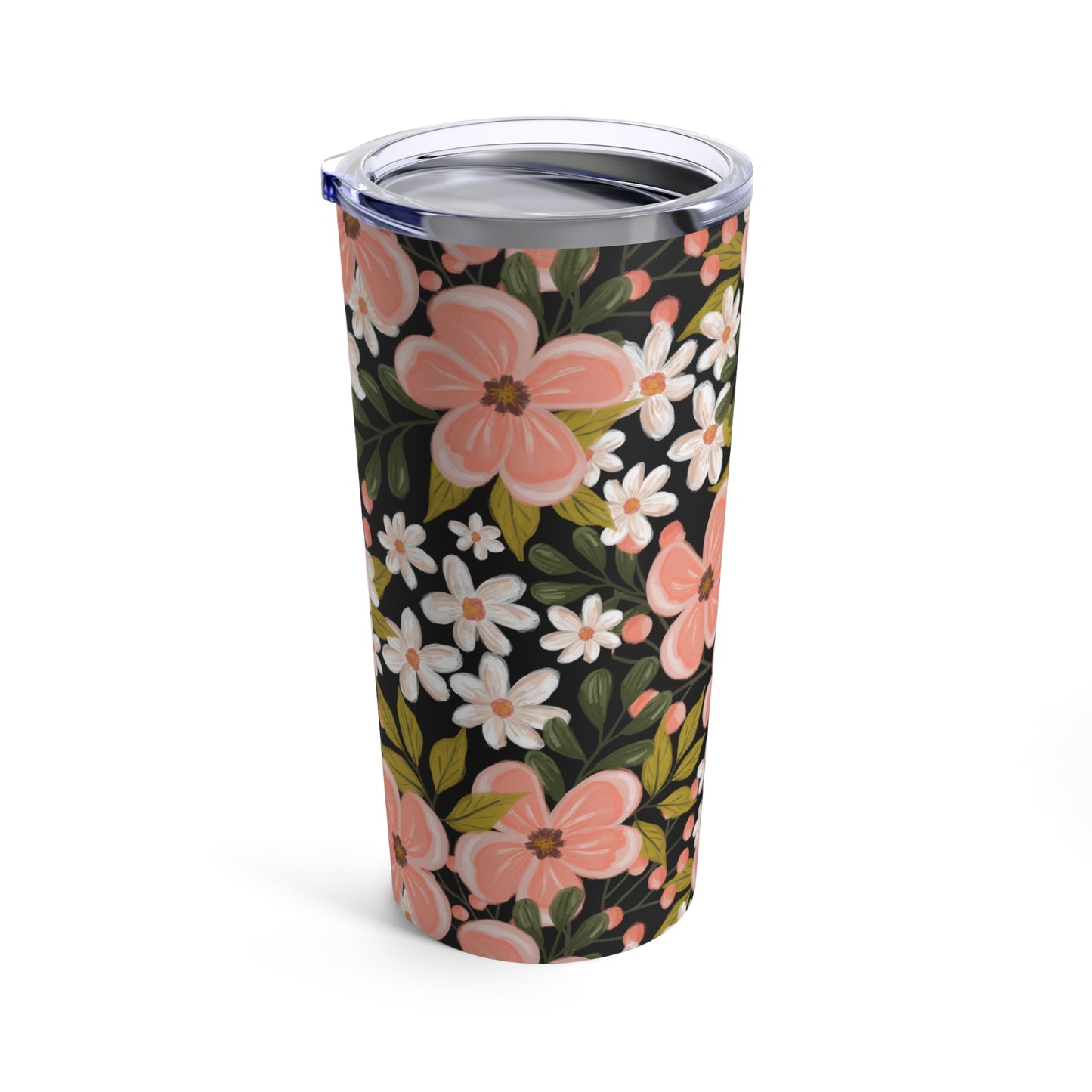 Pink Wildflower - Tumbler 20oz - howjoyfulshop