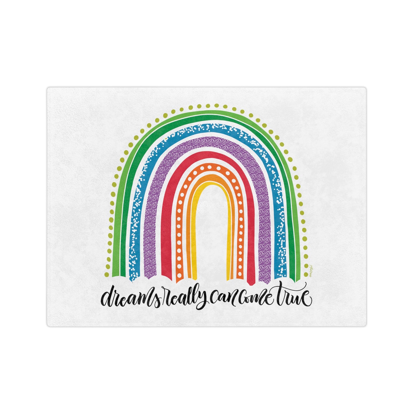 Dreams come true - Bright - Velveteen Blanket - howjoyfulshop