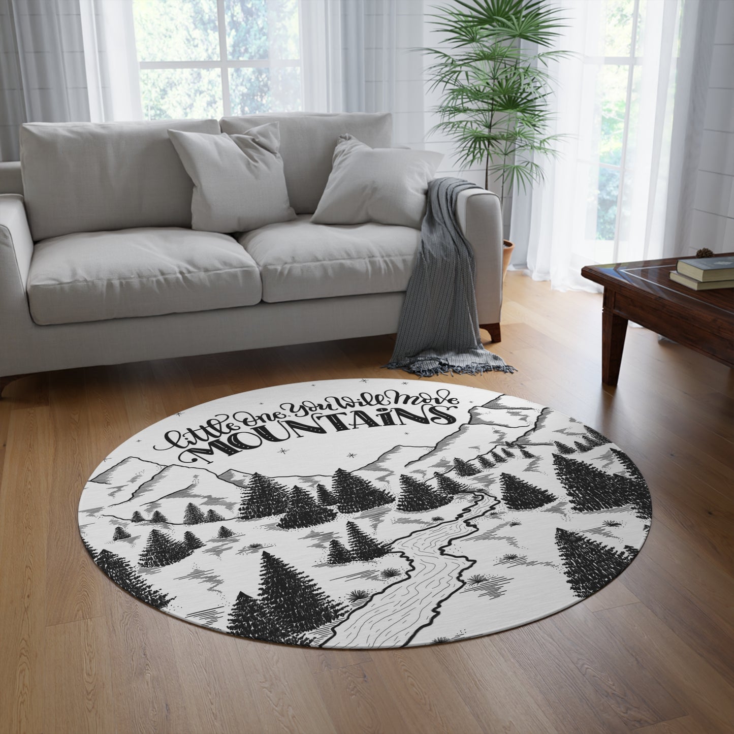 Little one, you will move mountains Area Rug - howjoyfulshop