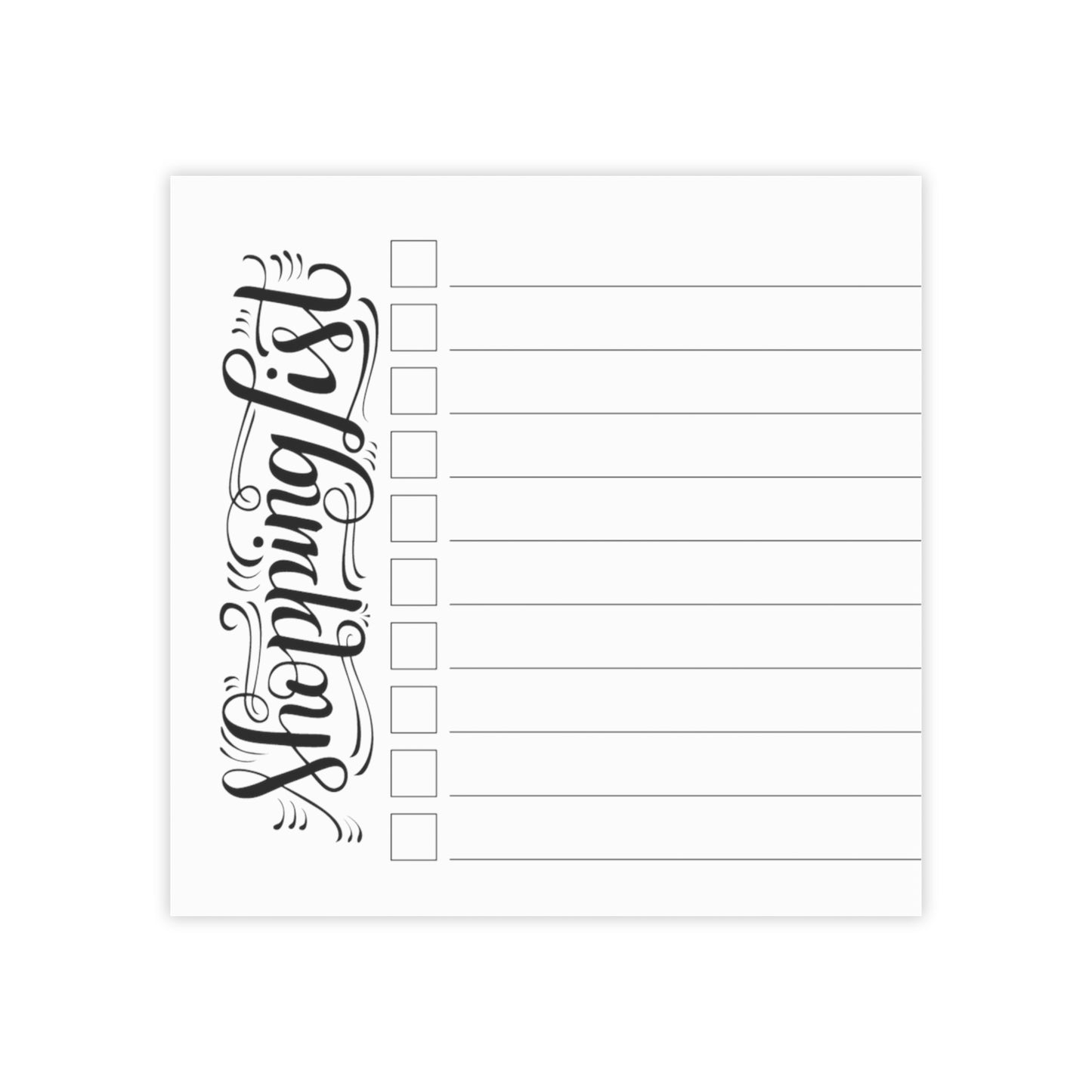 Shopping List - Post-it® Note Pad - howjoyfulshop