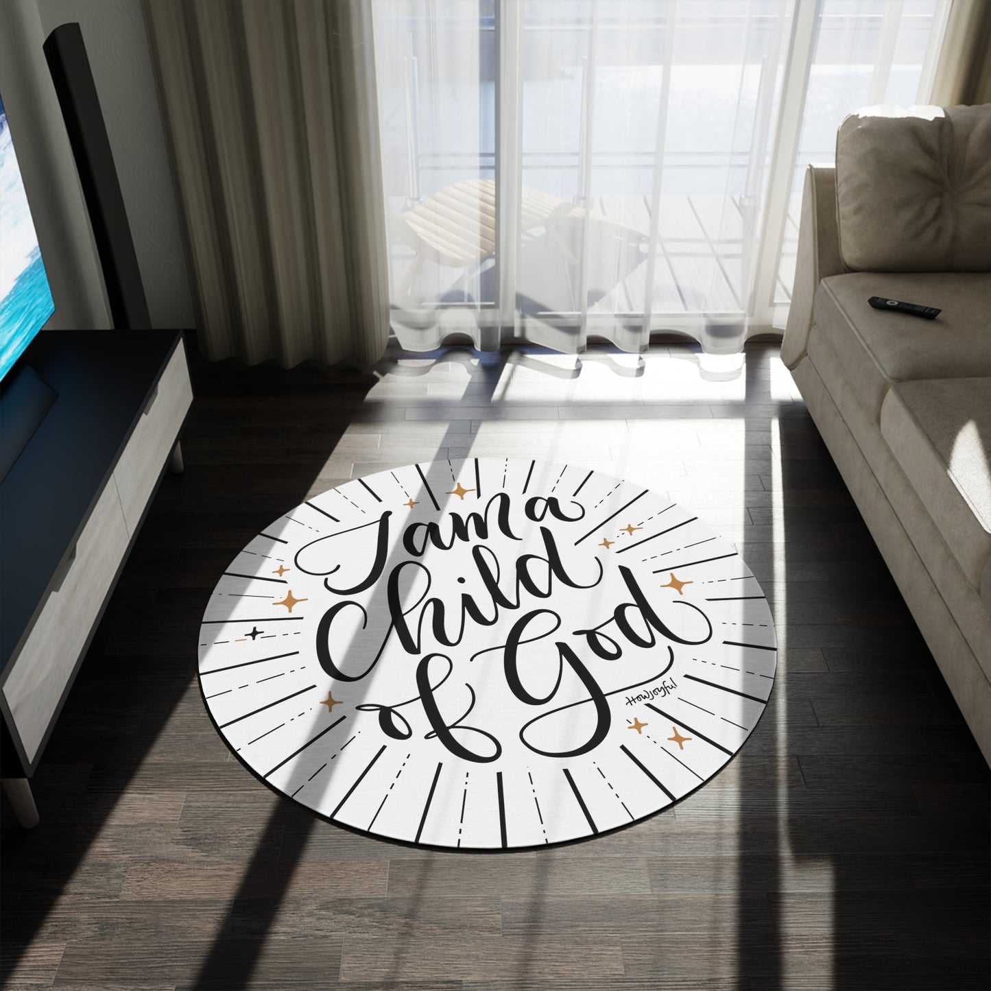 I am a Child of God Area Rug - howjoyfulshop