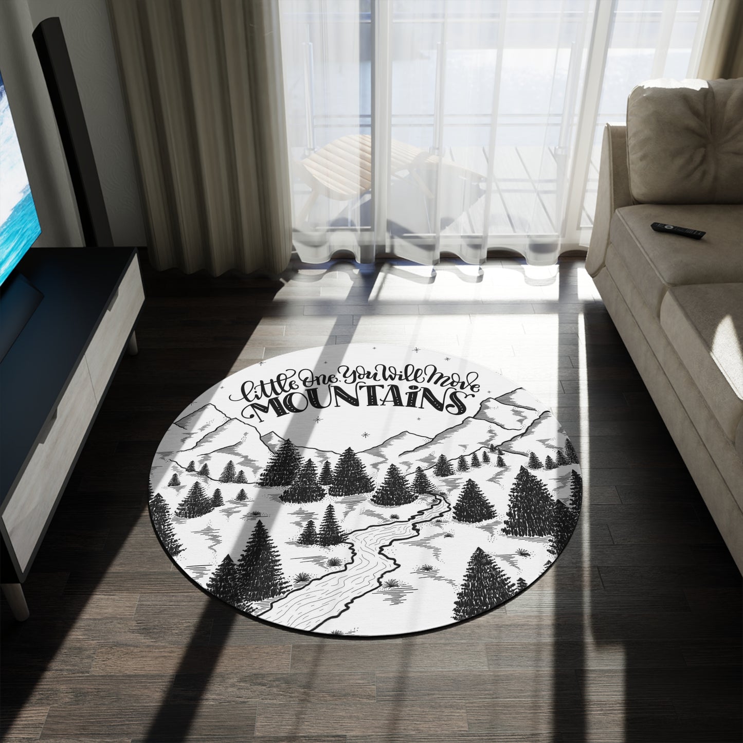 Little one, you will move mountains Area Rug - howjoyfulshop