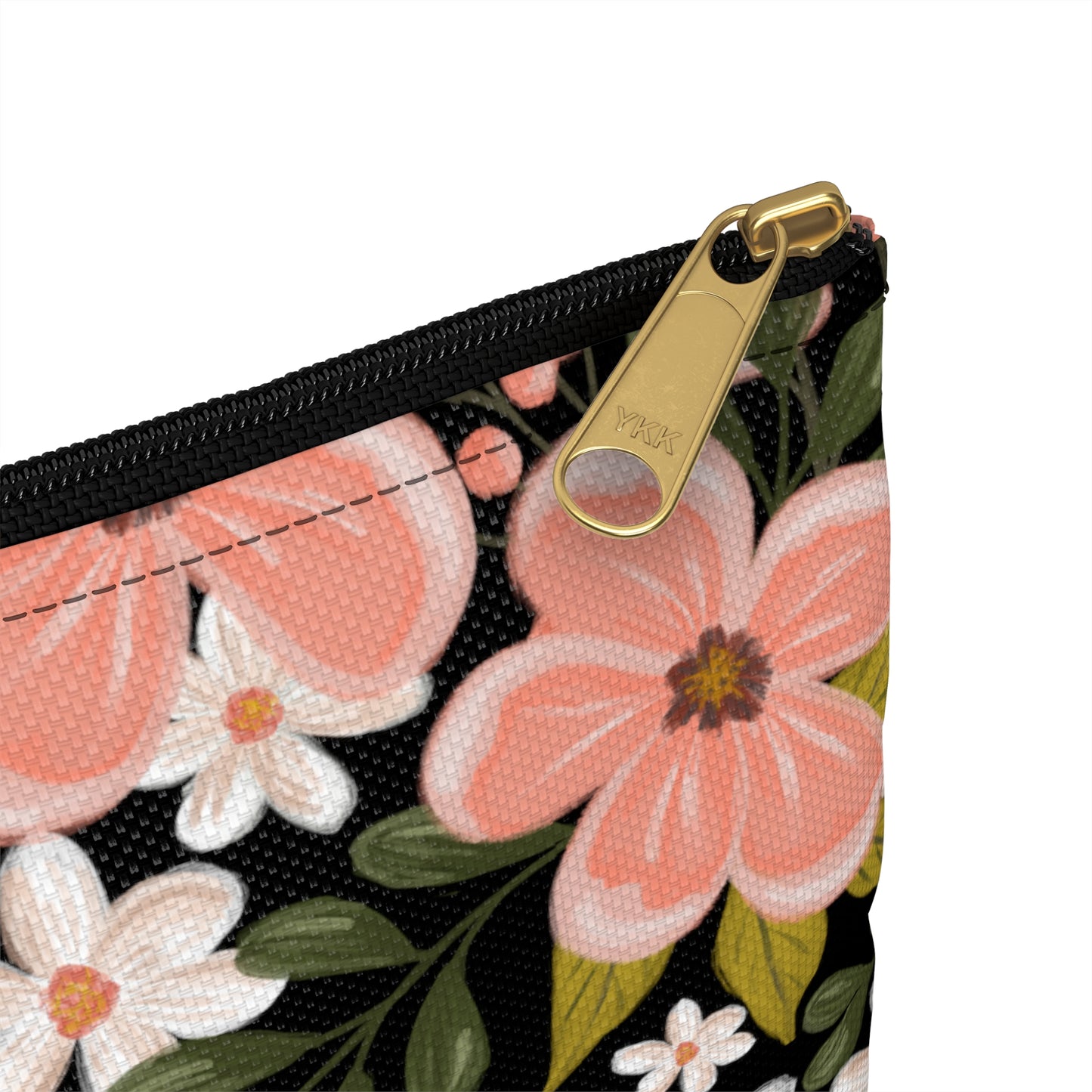 Pink Wildflower - Zipped Pouch - howjoyfulshop