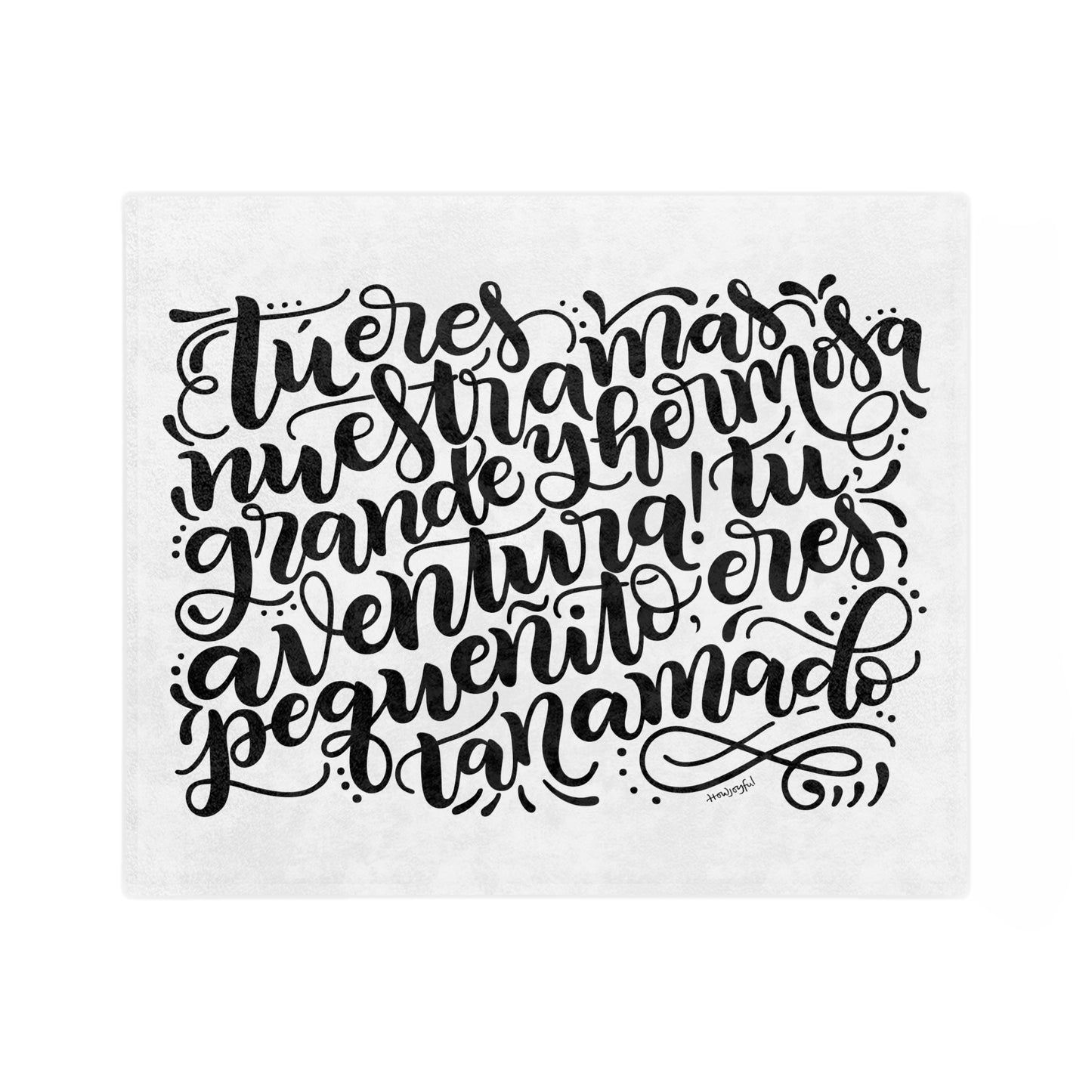 Tu eres nuestra mas hermosa aventura - Velveteen Blanket - howjoyfulshop