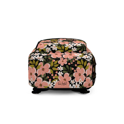 Pink Wildflower - Basic Backpack - howjoyfulshop