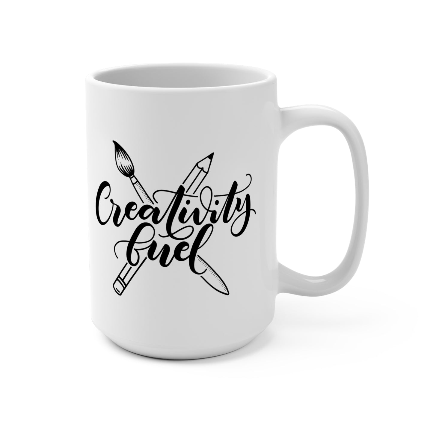 Creativity fuel - 15oz Mug - howjoyfulshop