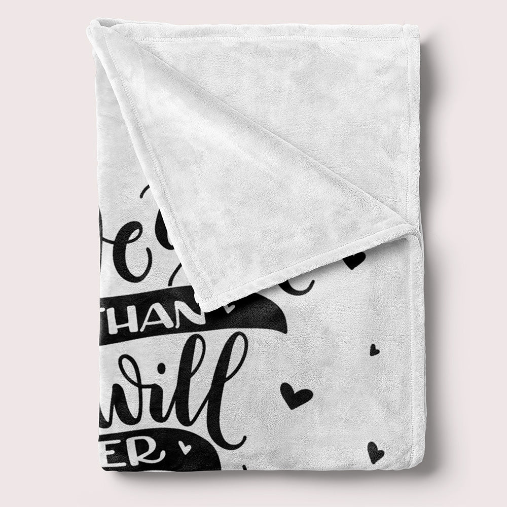 I love you more than you will ever know - Velveteen Blanket - howjoyfulshop