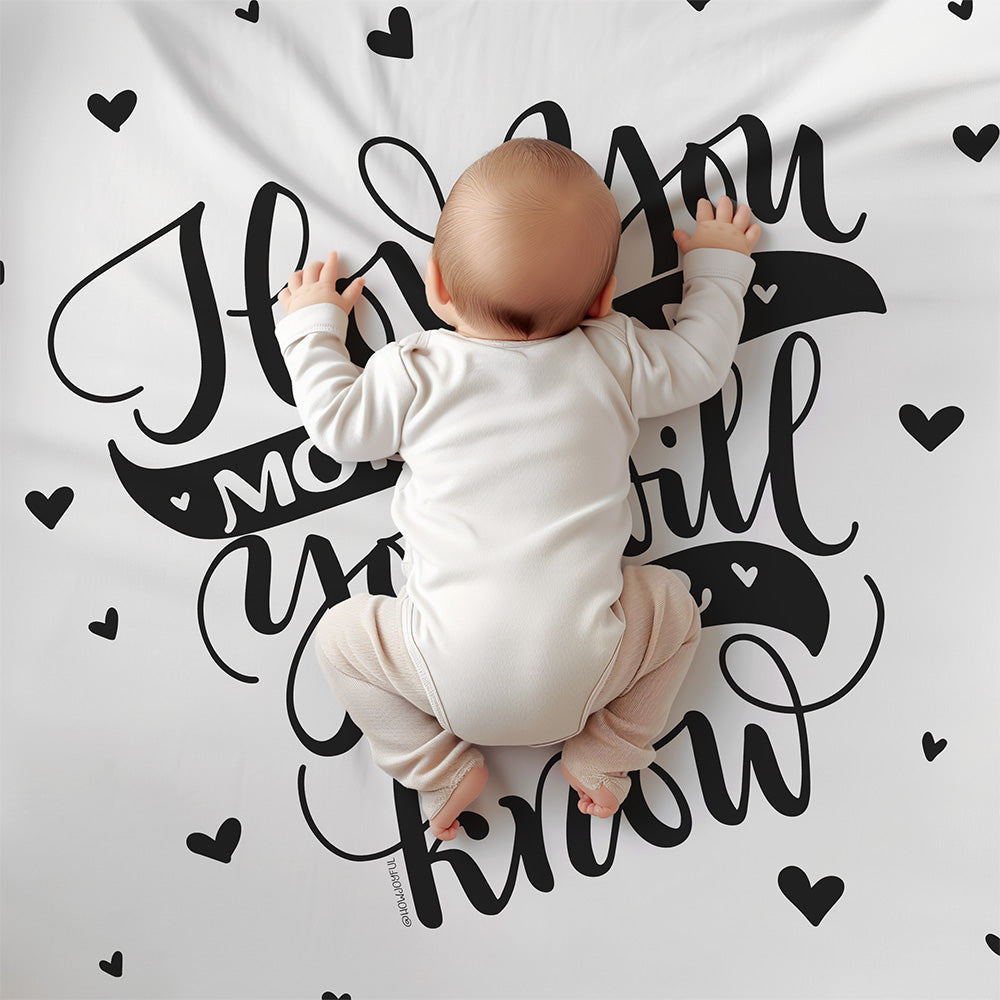I love you more than you will ever know - Velveteen Blanket - howjoyfulshop