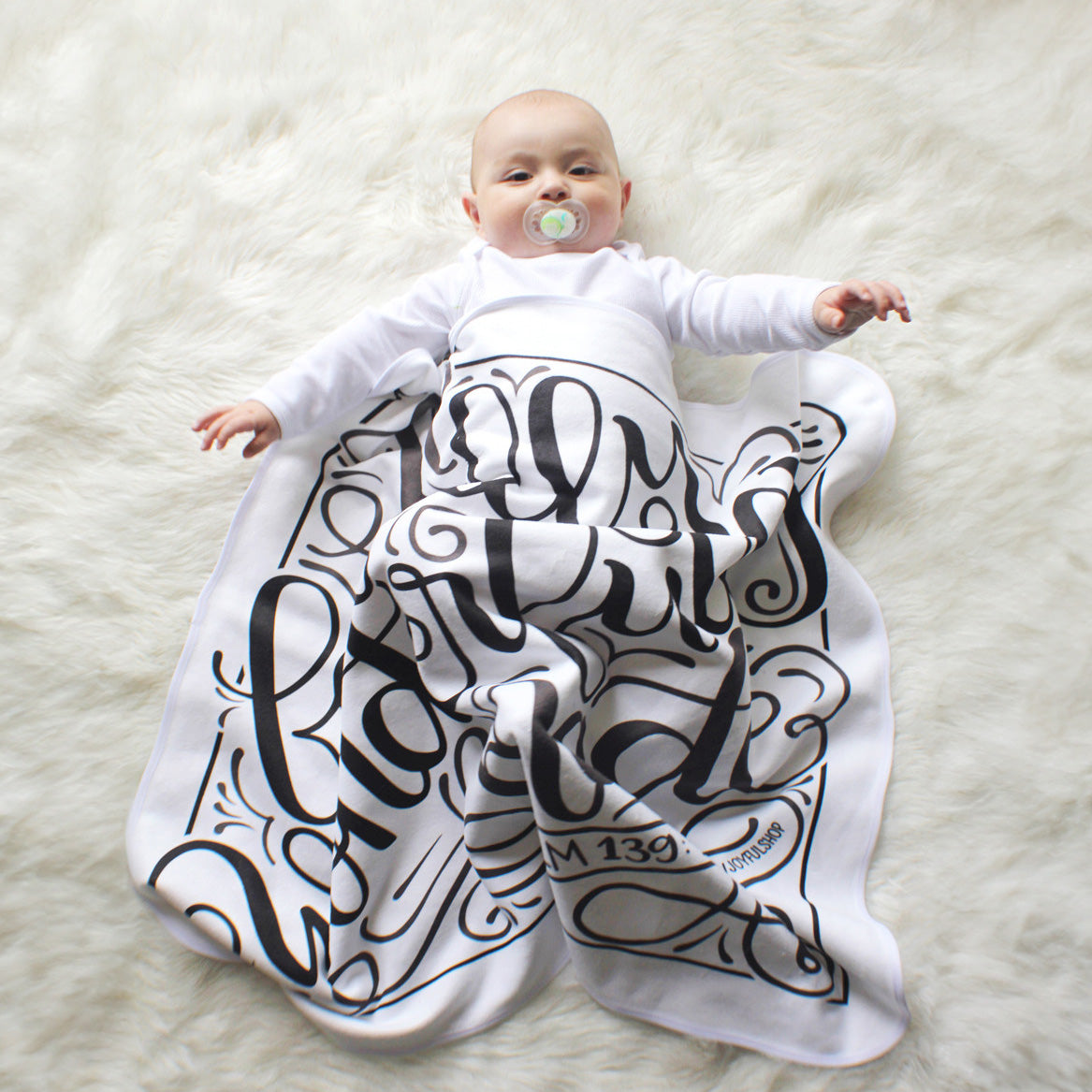 I am fearfully and wonderfully made (PSALM 139:14) - Lightweight Swaddle - howjoyfulshop