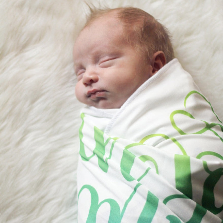 The Lord is my shepherd - Psalm 23 - Rainbow Lightweight Swaddle - howjoyfulshop