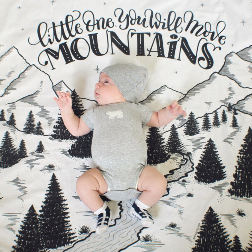 Little one, you will move mountains - Lightweight Swaddle - howjoyfulshop