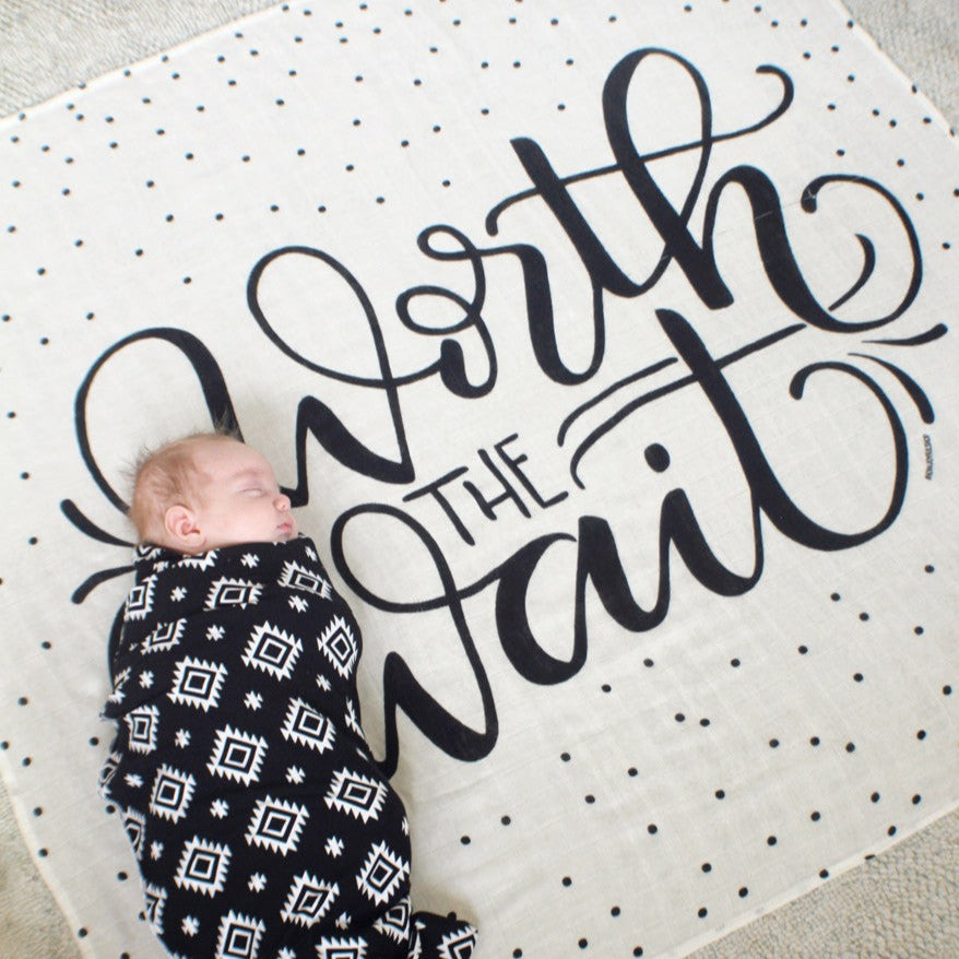 Worth the wait - Lightweight swaddle - howjoyfulshop