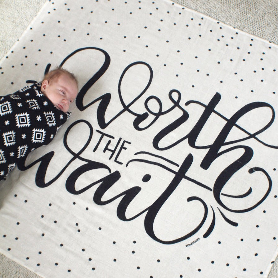 Worth the wait - Lightweight swaddle - howjoyfulshop