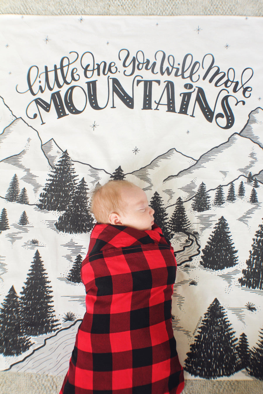 Little one, you will move mountains - Lightweight Swaddle - howjoyfulshop