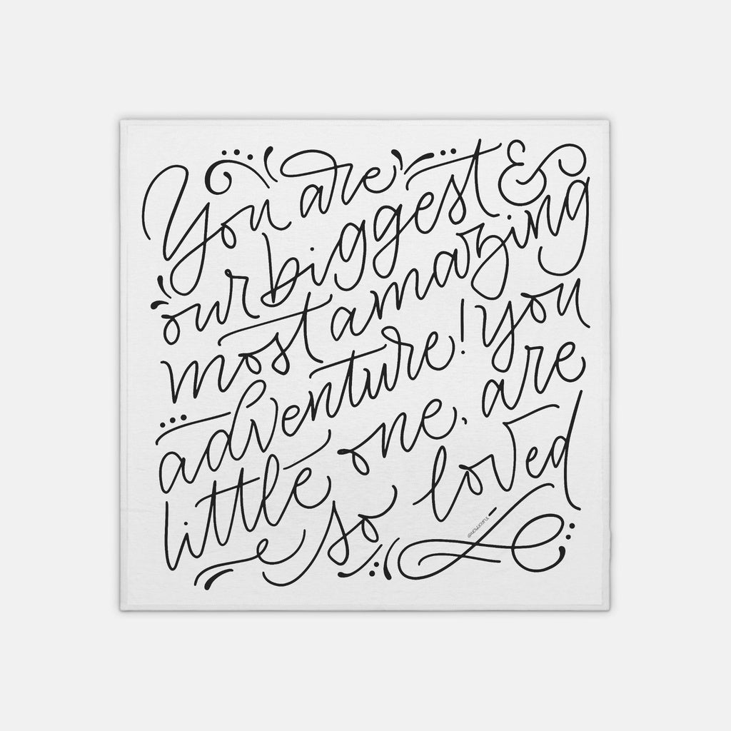 You are our biggest adventure - Lightweight Swaddle - howjoyfulshop