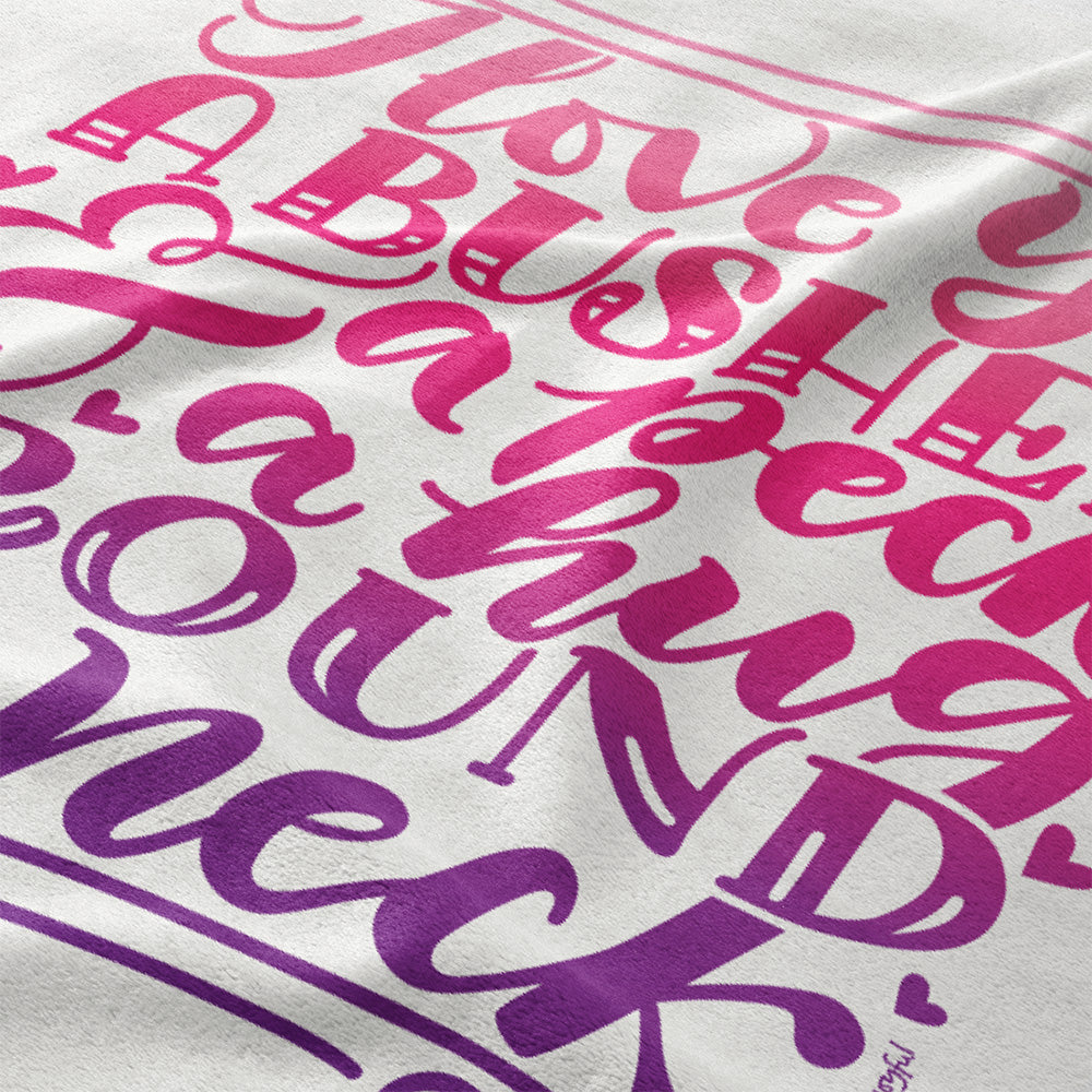 I love you a bushel & a peck - Pink Lightweight Swaddle - howjoyfulshop