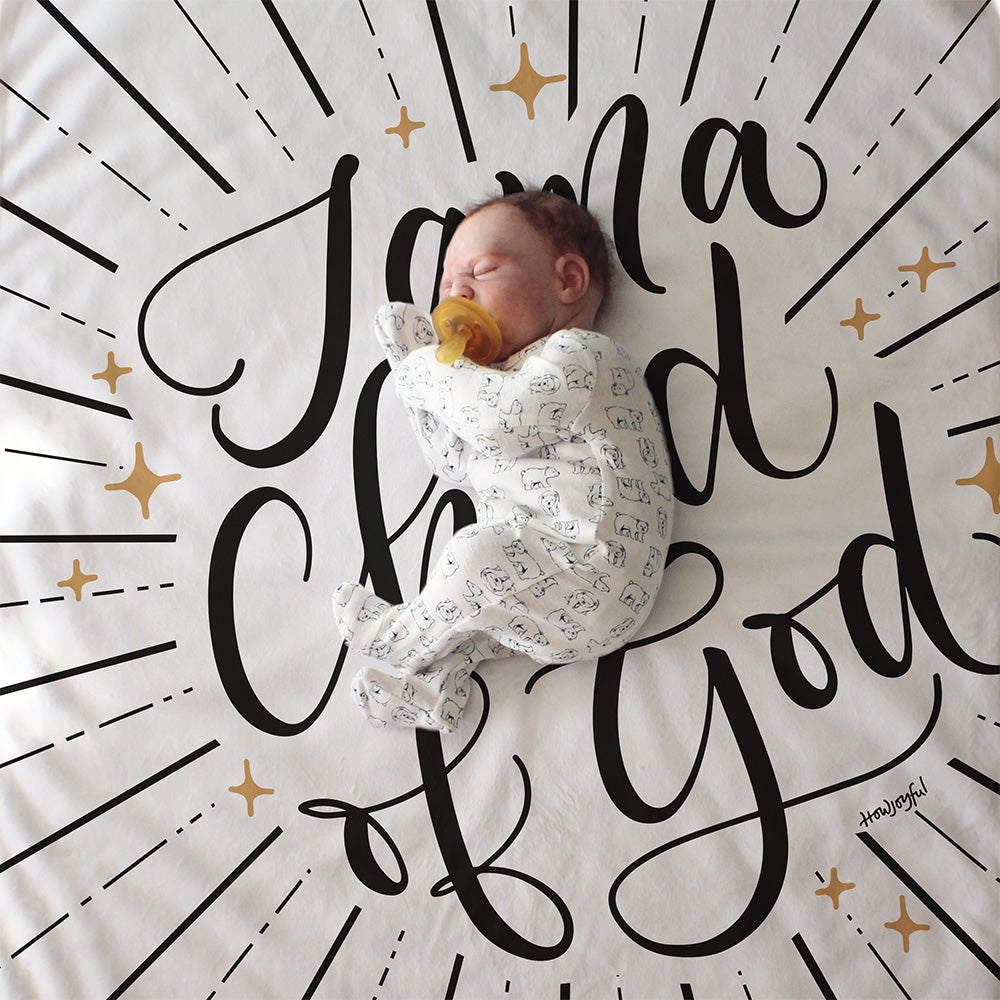 I am a Child of God - Lightweight Swaddle - howjoyfulshop