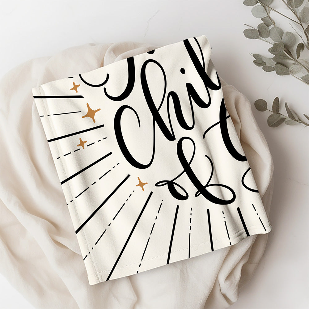 I am a child of God - Velveteen Blanket - howjoyfulshop