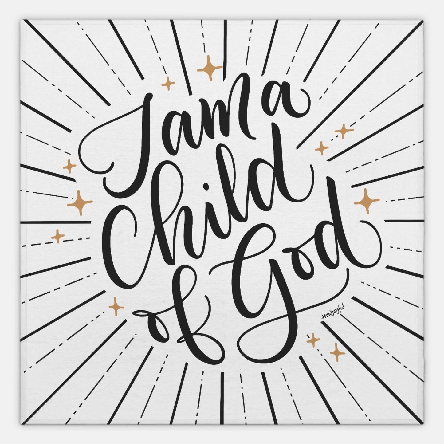 I am a Child of God - Lightweight Swaddle - howjoyfulshop