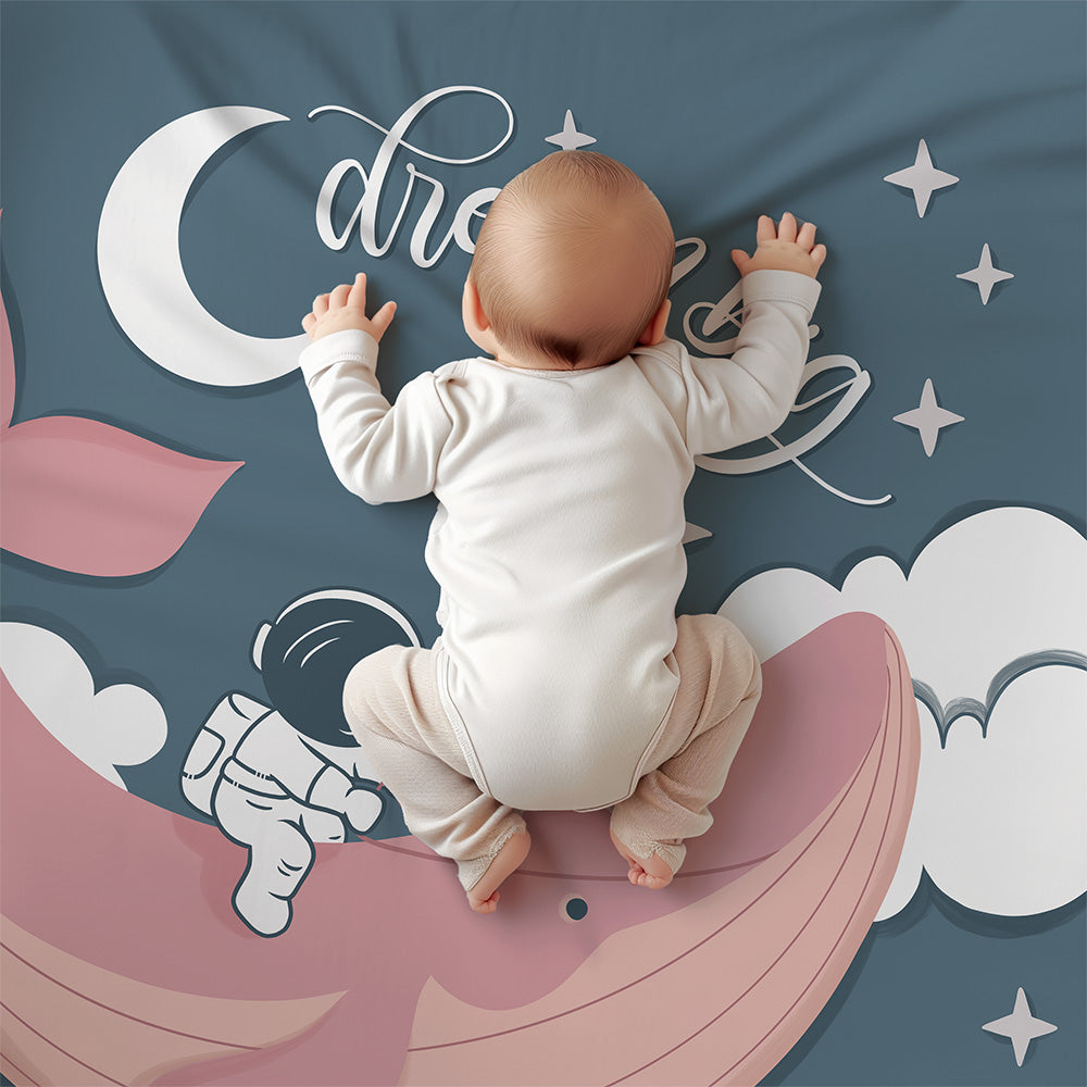 Dream Big Pink - Lightweight Swaddle - HowJoyful Shop