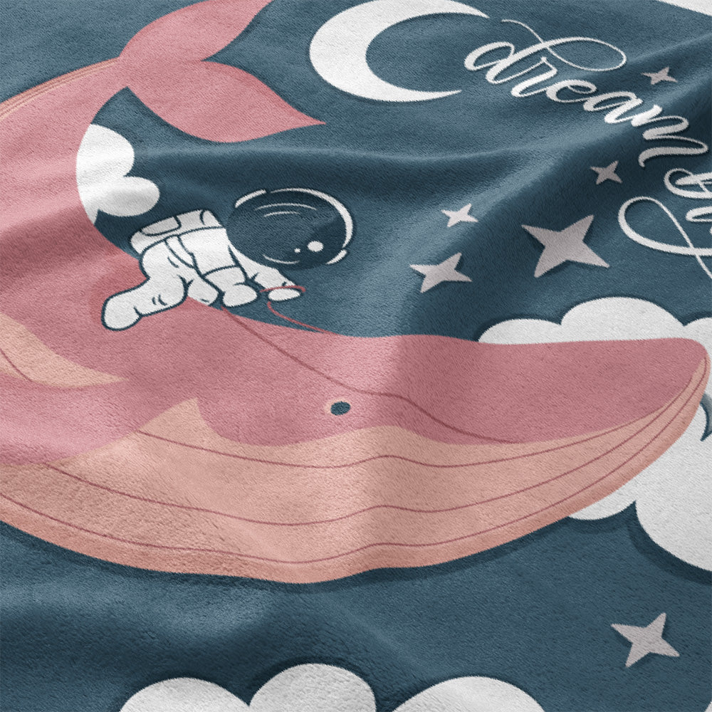 Dream big Pink - Velveteen Blanket - HowJoyful Shop