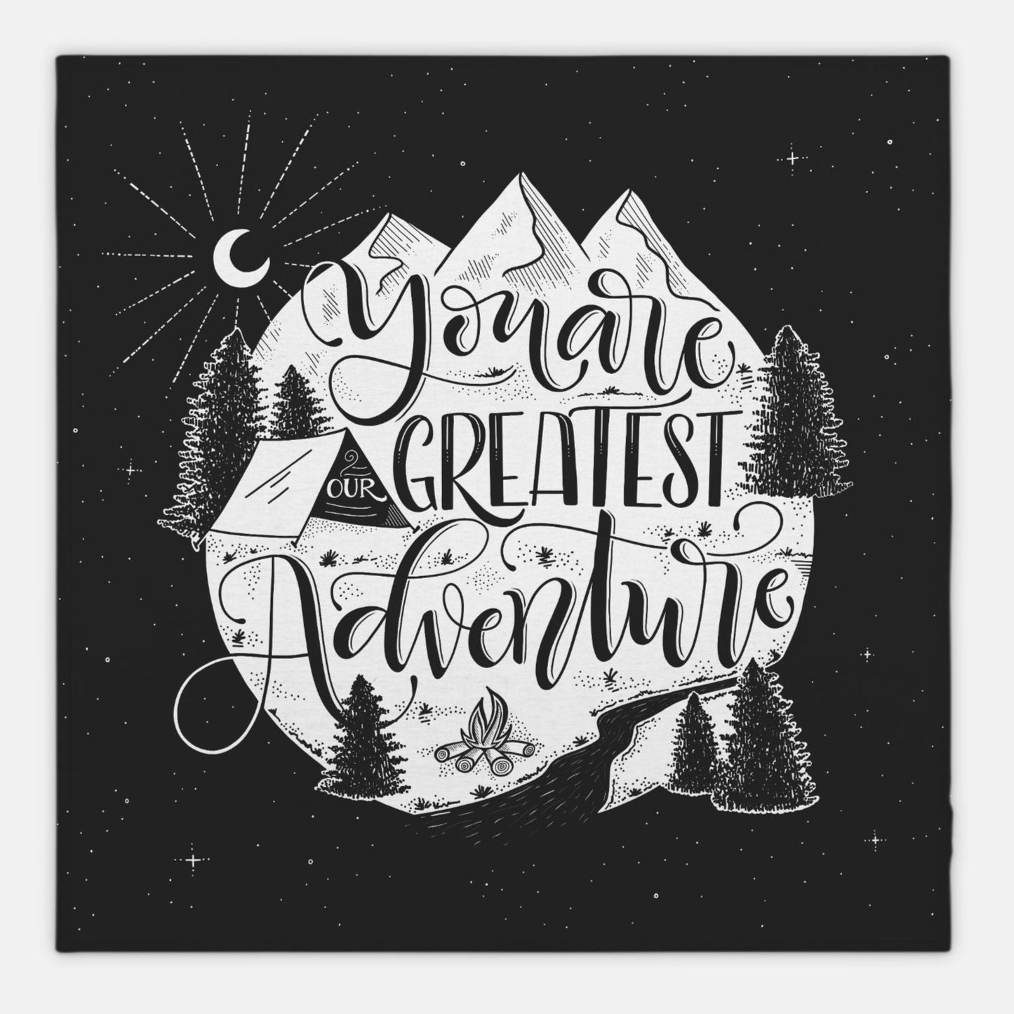 You are our greatest adventure - Lightweight Swaddle - howjoyfulshop