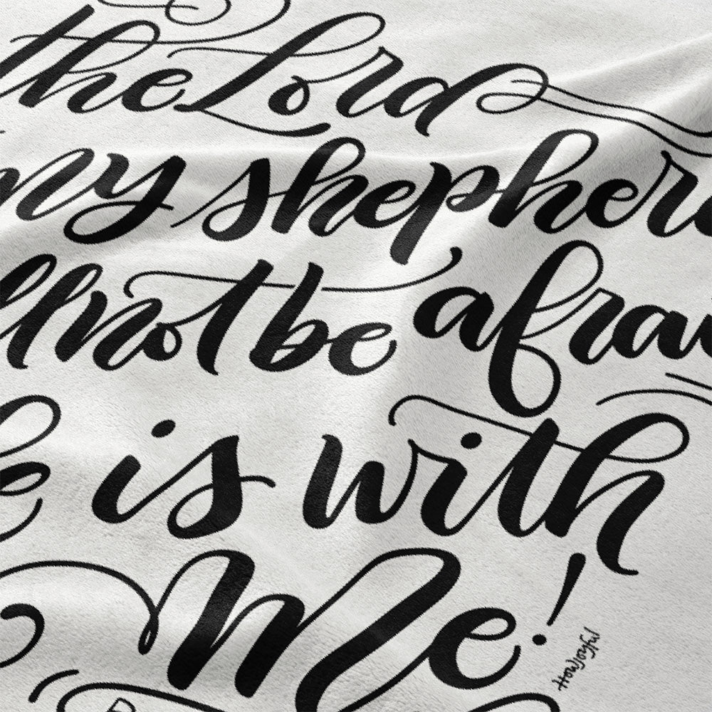 The Lord is my shepherd - Psalm 23 - Lightweight Swaddle - howjoyfulshop