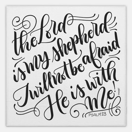 The Lord is my shepherd - Psalm 23 - Lightweight Swaddle - howjoyfulshop