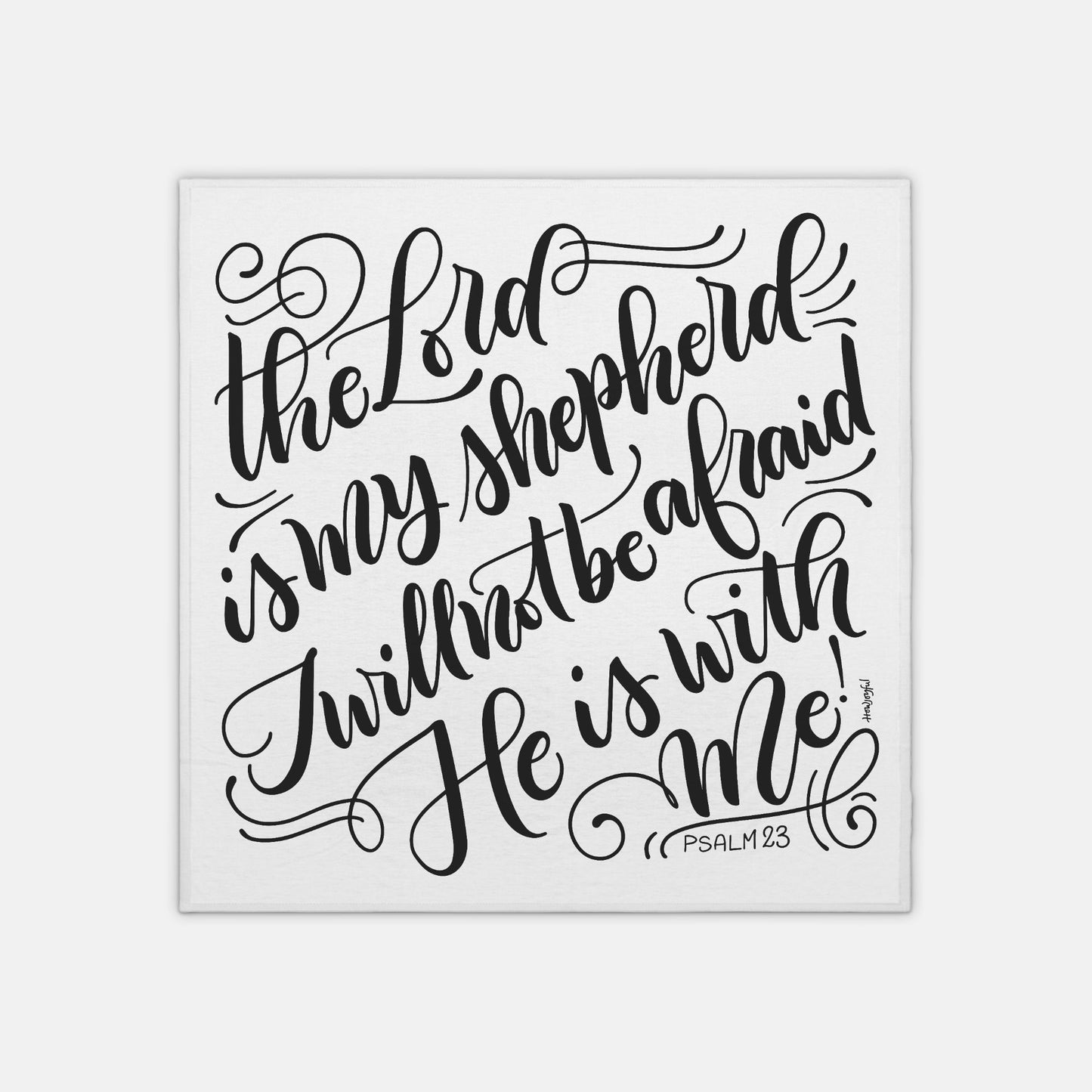 The Lord is my shepherd - Psalm 23 - Lightweight Swaddle - howjoyfulshop
