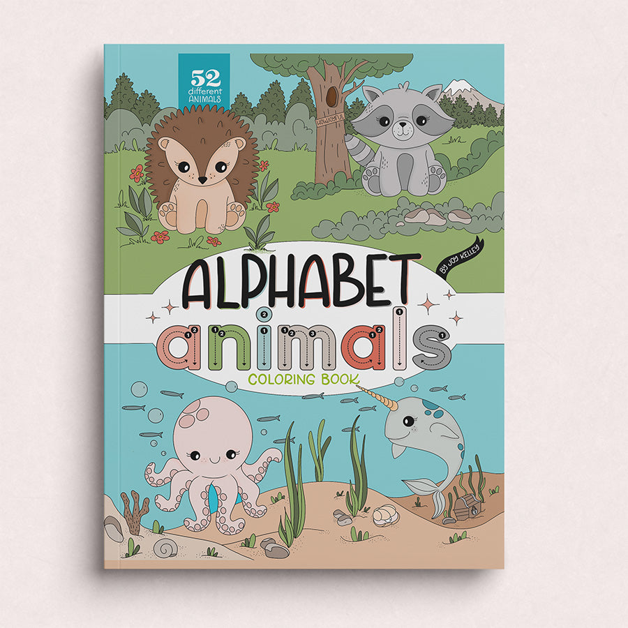 Alphabet Animals Coloring Book for Kids - howjoyfulshop